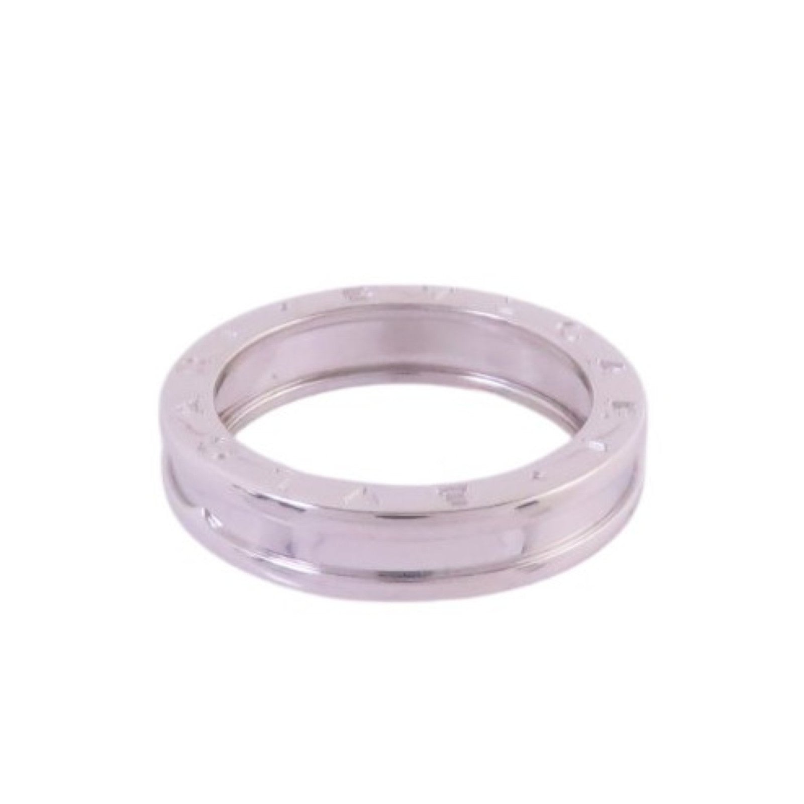 BVLGARI 18K白金/B-zero 1 1Band Ring戒指#55/US#7