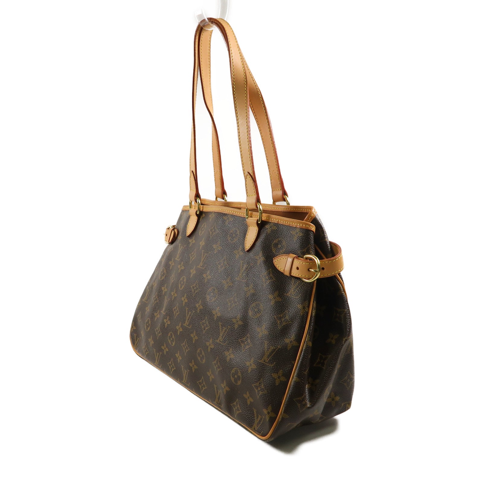 LOUIS VUITTON Monogram Batignolles Horizontal金扣肩背袋啡色