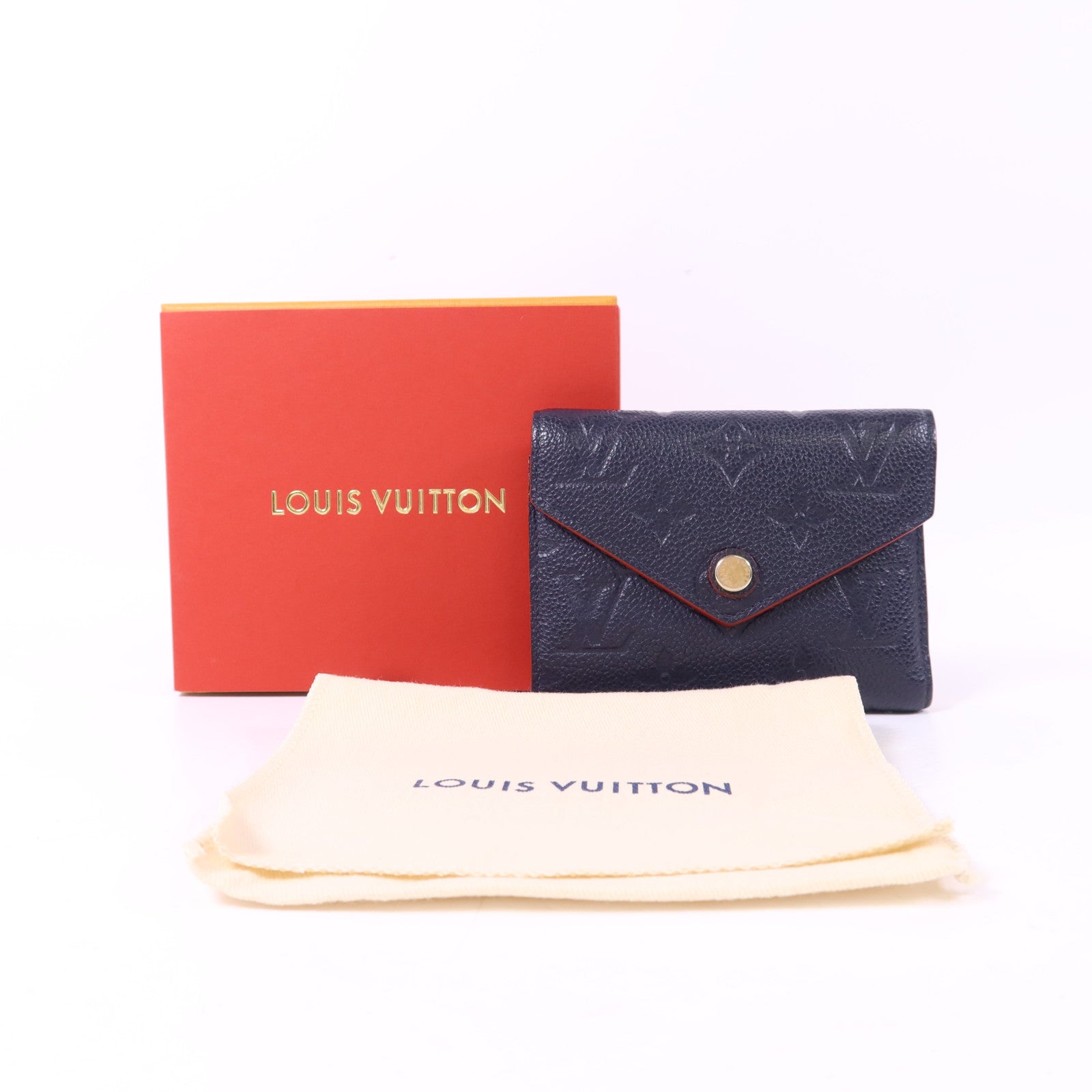 LOUIS VUITTON Monogram Empreinte Victorine金扣錢包