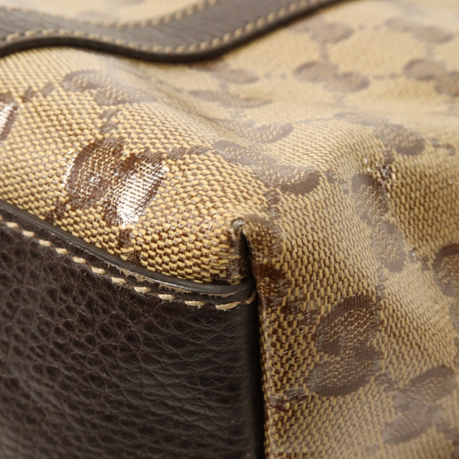 GUCCI 塗層帆布2 Way Shoulder手挽肩背兩用袋