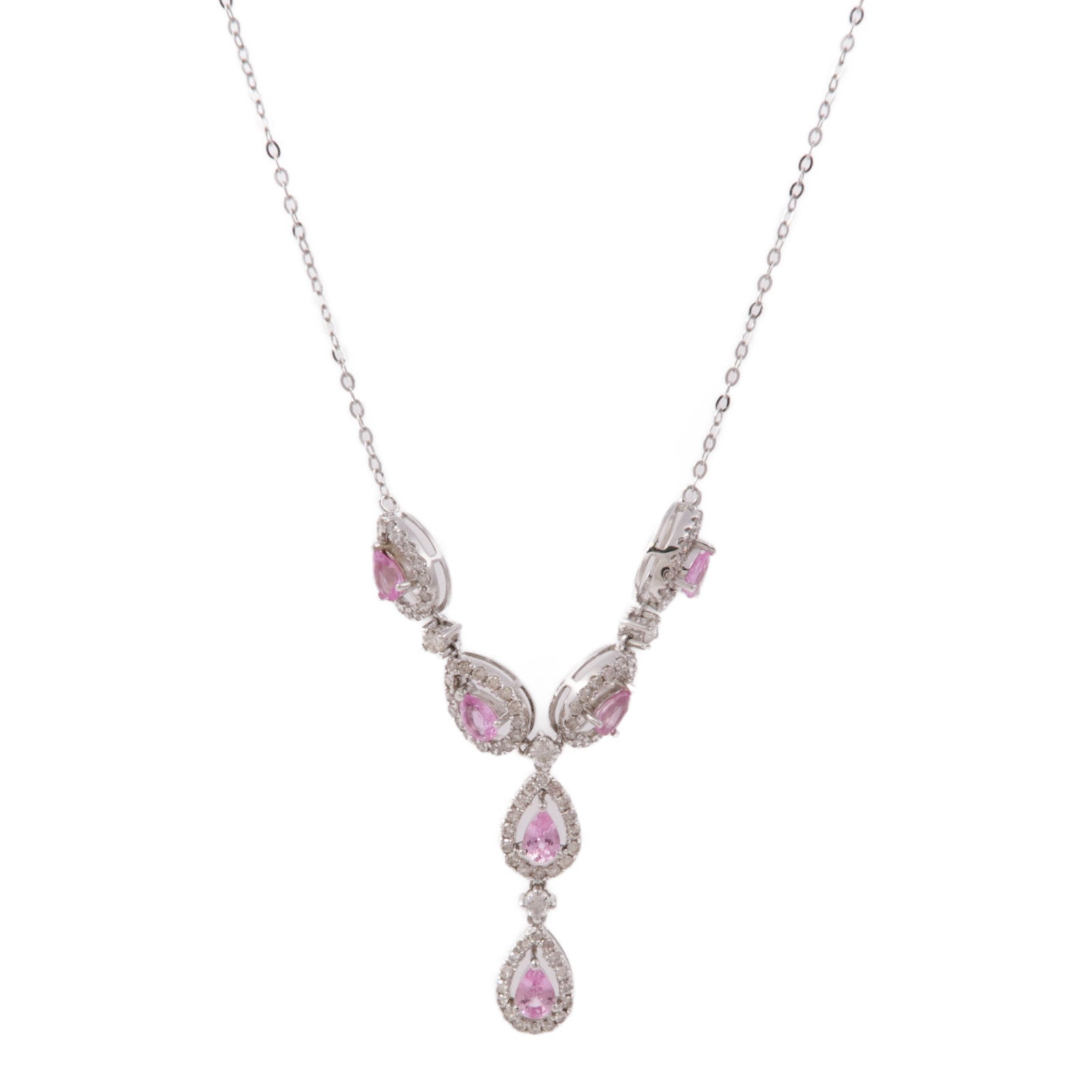 JEWELRY 18K白金Diamond Necklace鑽石項鍊