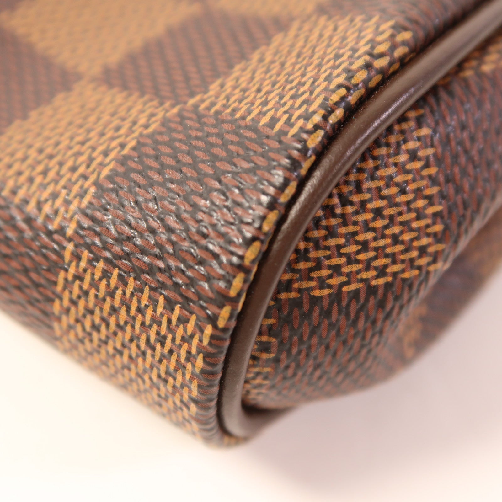 LOUIS VUITTON Damier Eva金扣手挽肩背兩用袋棕色