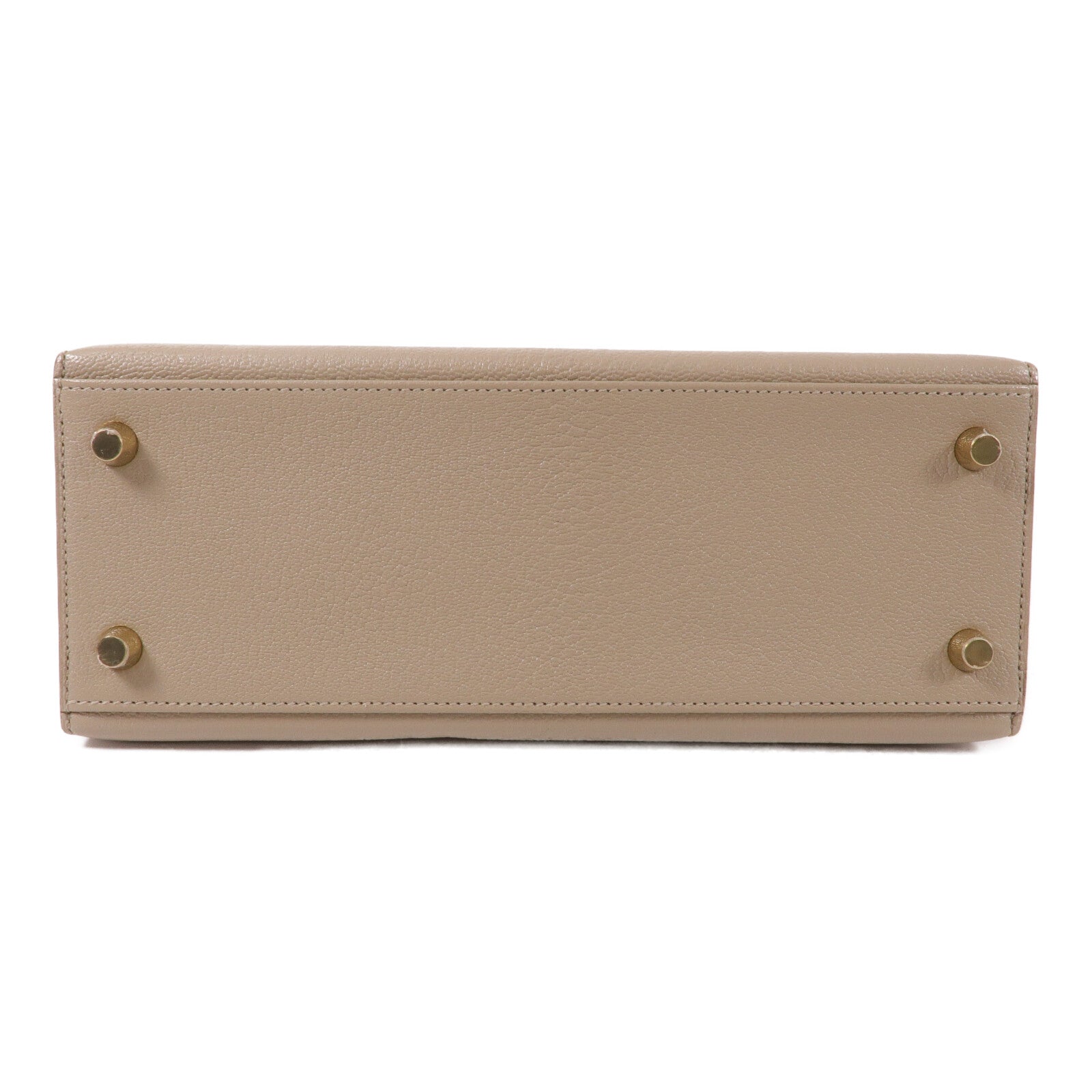 HERMES Chevre皮革Kelly 25手挽肩背兩用袋Gris Asphalte/Lime