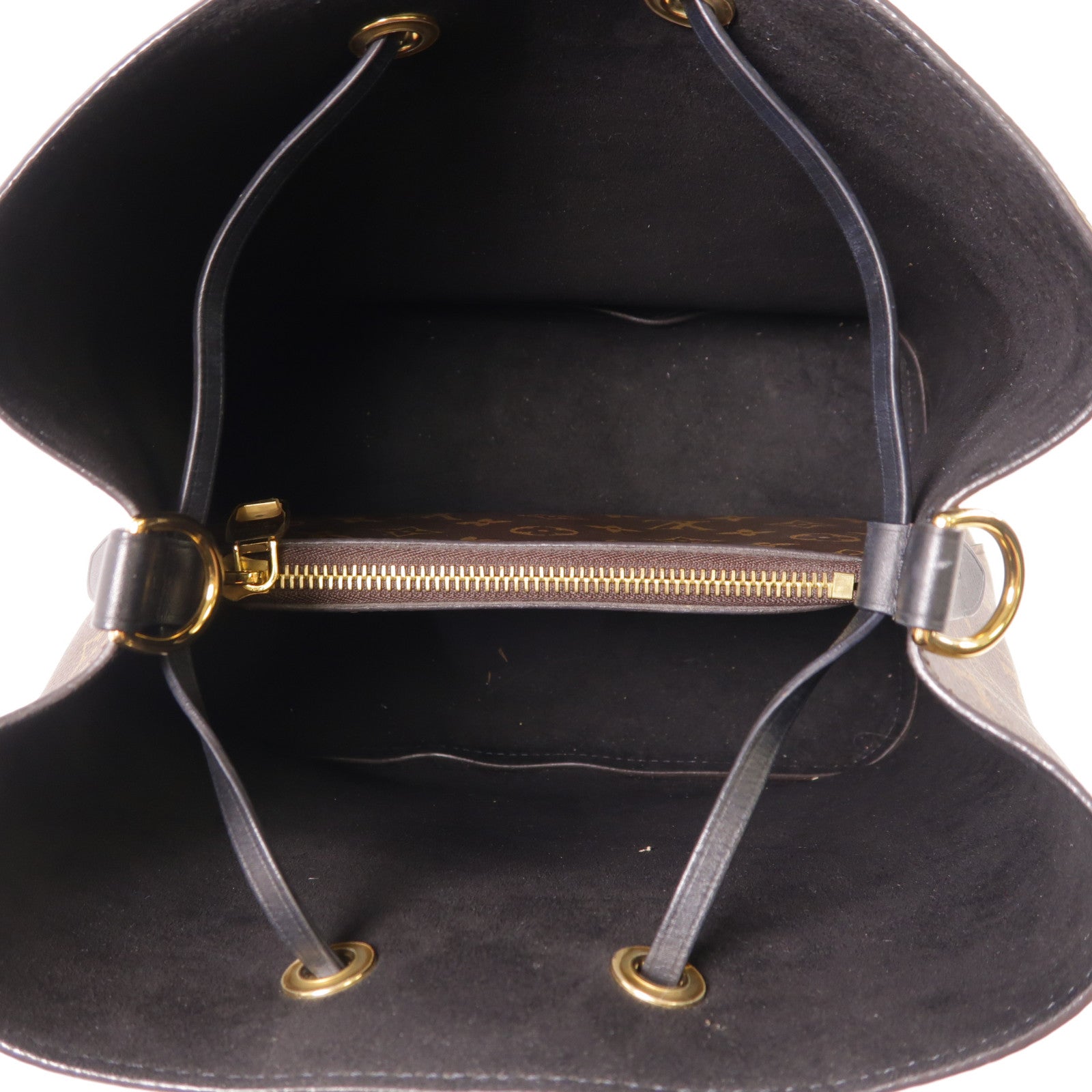LOUIS VUITTON Monogram Neo Noe MM金扣肩背袋棕色