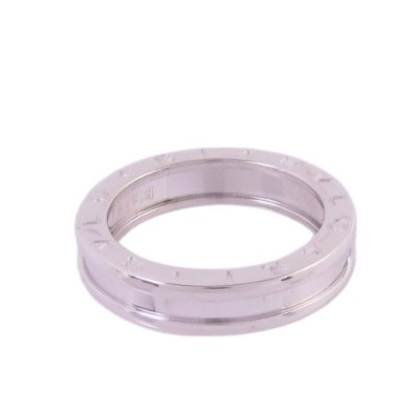 BVLGARI 18K白金/B-zero 1 1Band Ring戒指#55/US#7