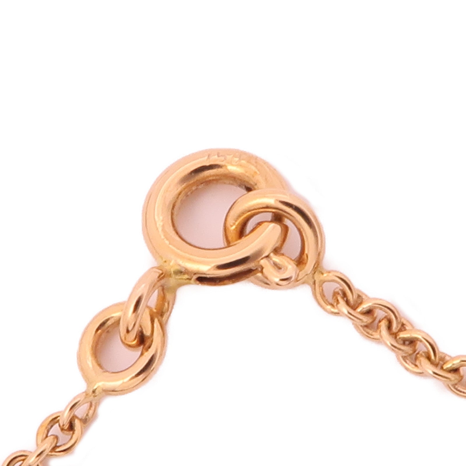 HERMES Diamond Constance Pendant Necklace 18K Rose Gold