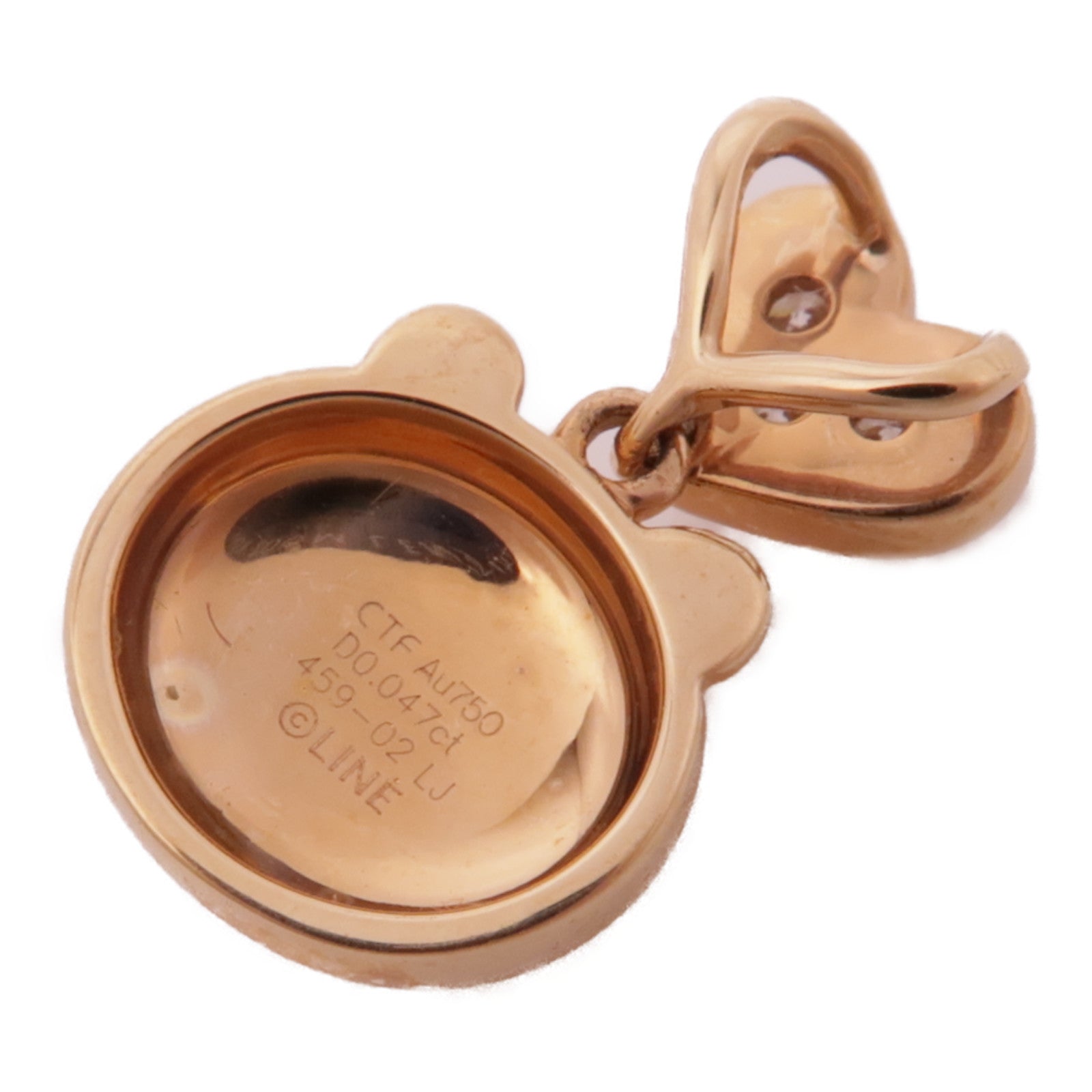 JEWELRY 18K玫瑰金Diamond Pendant鑽石吊墜