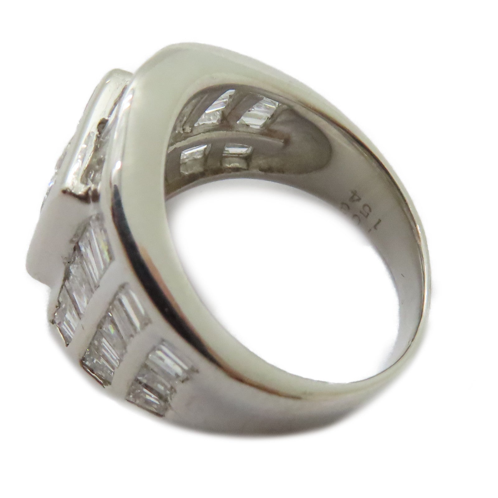 JEWELRY PT900鉑金Diamond Ring 1.03ct/1.54ct鑽石戒指US#5.25
