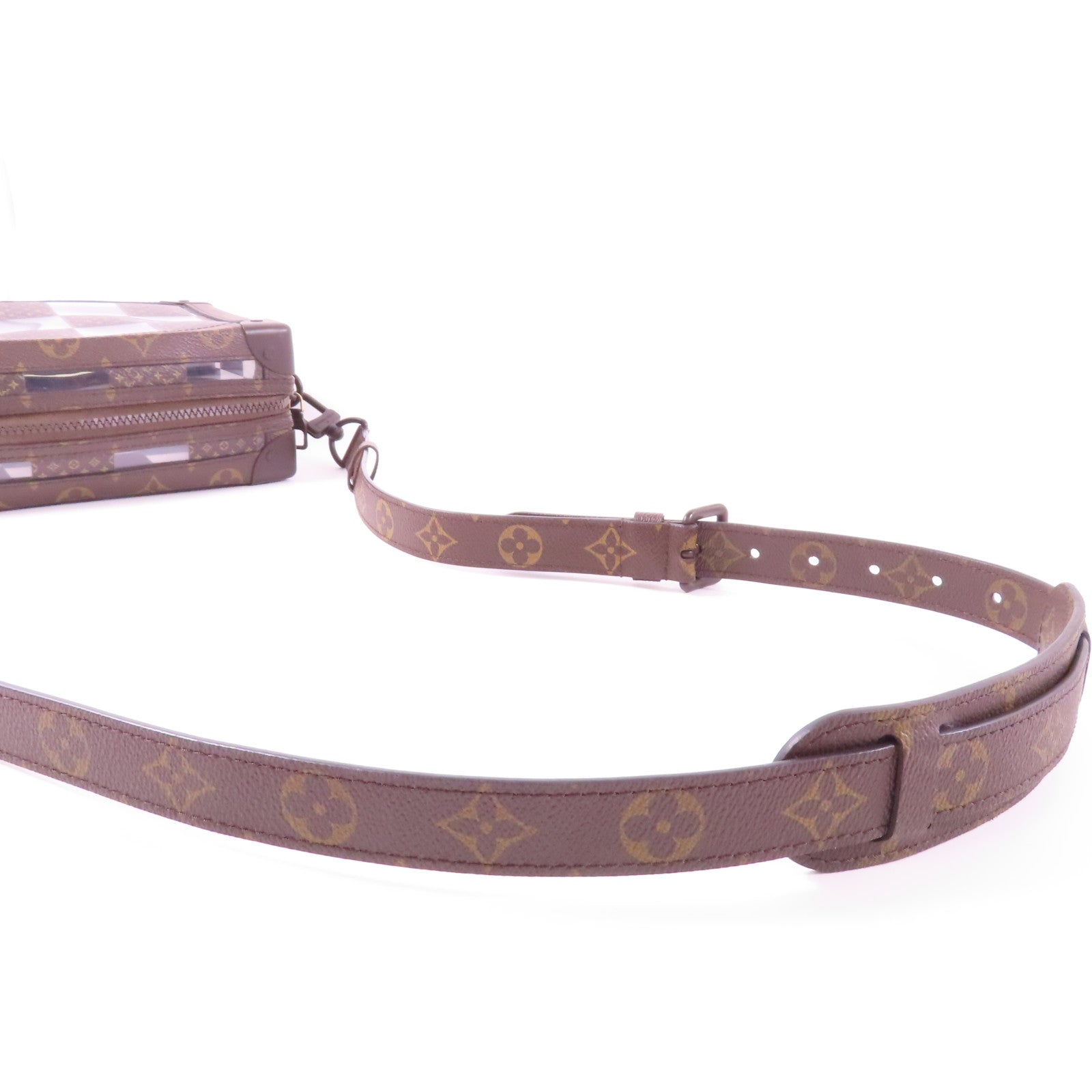 LOUIS VUITTON 【激減優惠】Monogram Cress Soft Trunk金扣肩背袋啡色