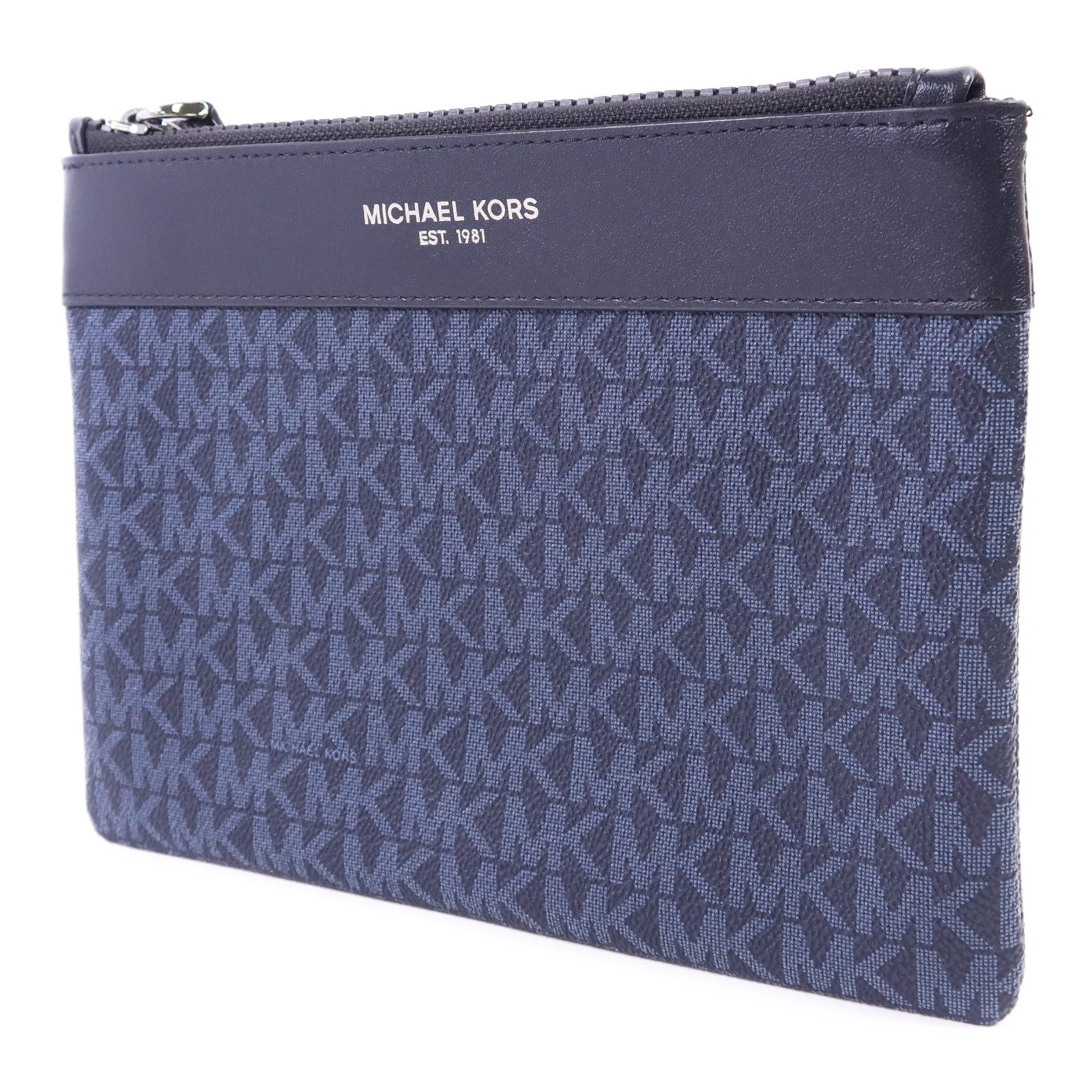 Michael Kors 【激減優惠】牛皮皮革Pouch銀扣手拿包
