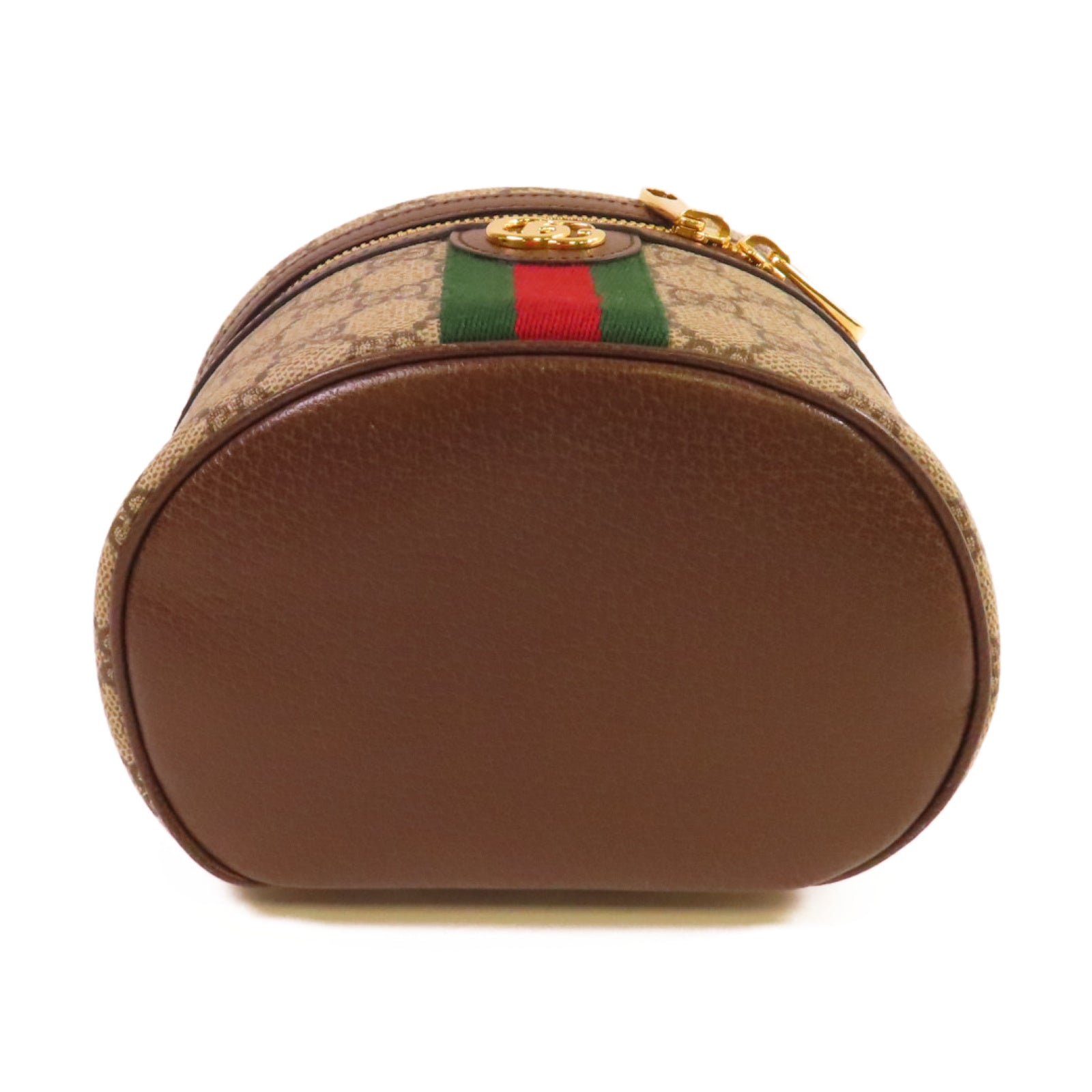 GUCCI 塗層帆布Ophidia Cosmestic Hand Bag金扣手挽袋啡色