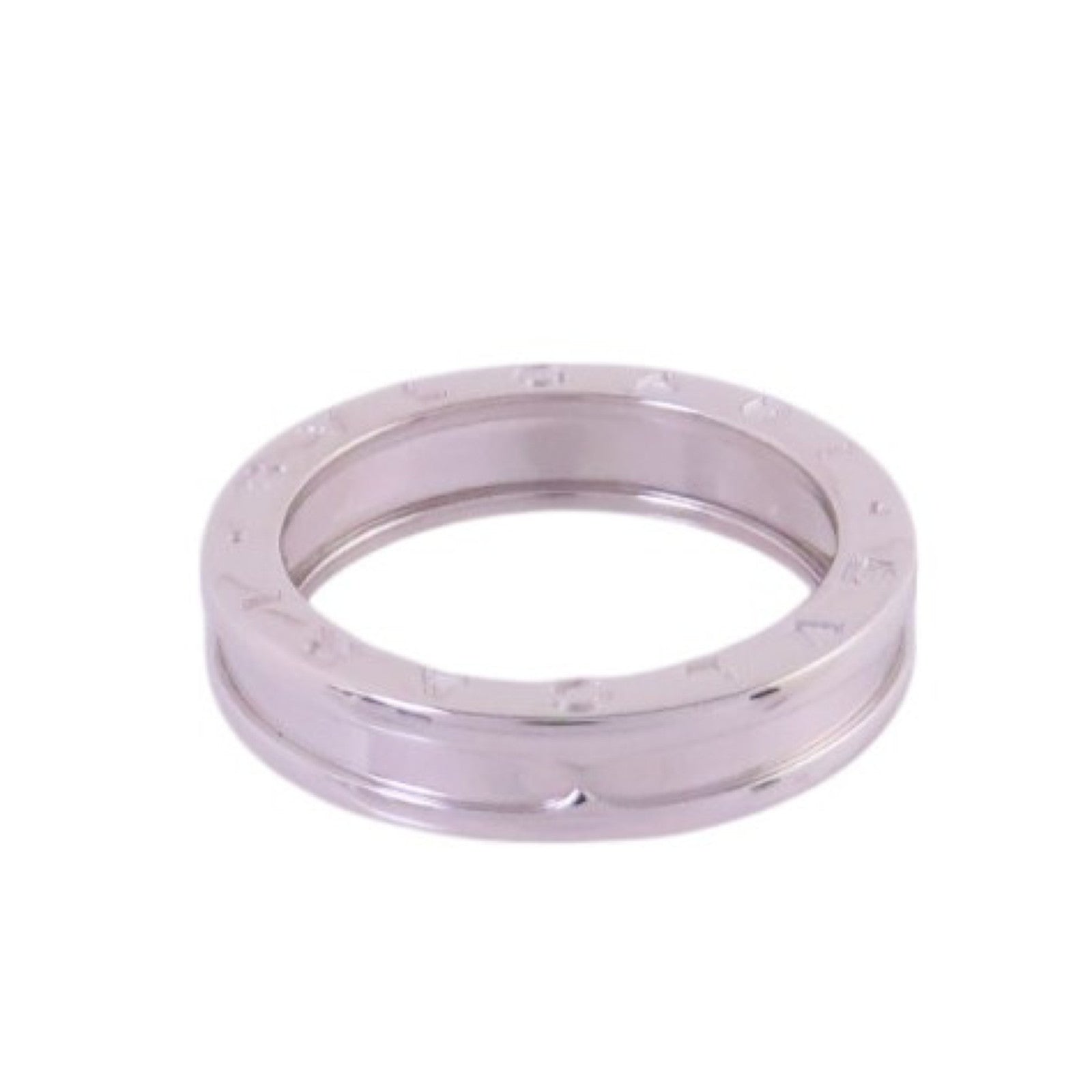 BVLGARI 18K白金/B-zero 1 1Band Ring戒指#55/US#7