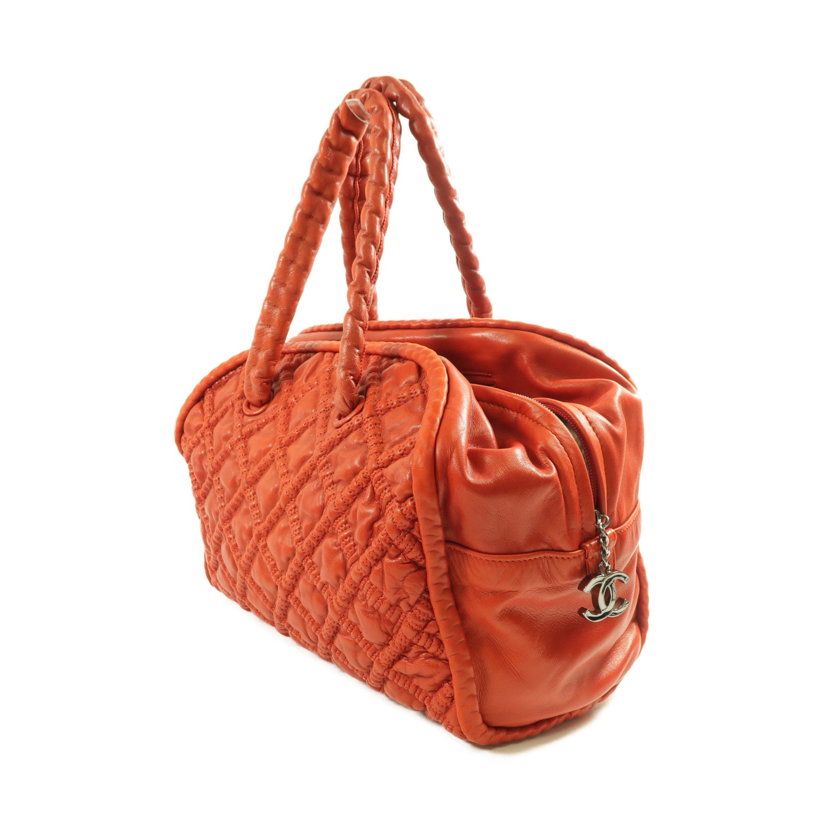 CHANEL 【激減優惠】羊皮皮革Shoulder Bag銀扣手挽袋