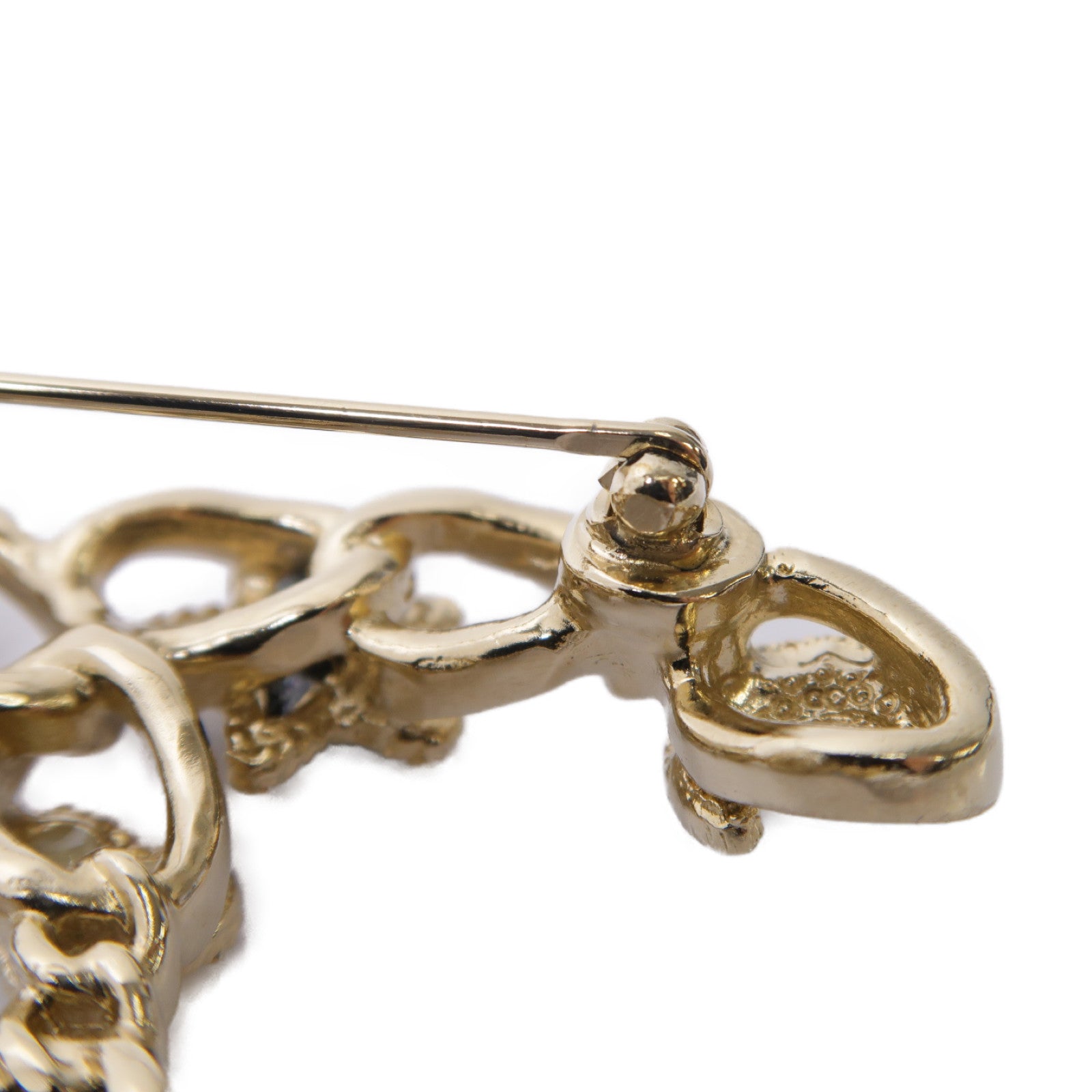 CHANEL 金屬Brooch胸針金色/白色/深藍色