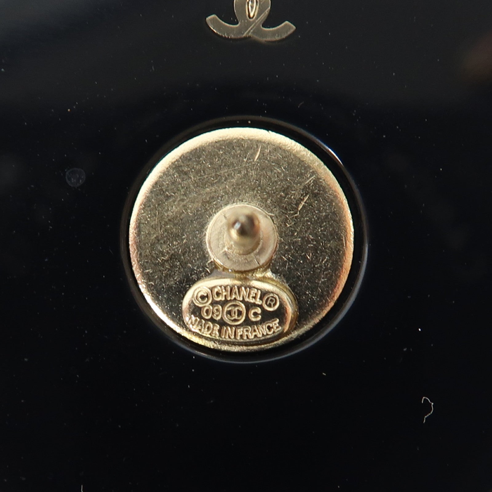 CHANEL PVC Brooch胸針黑色/白色