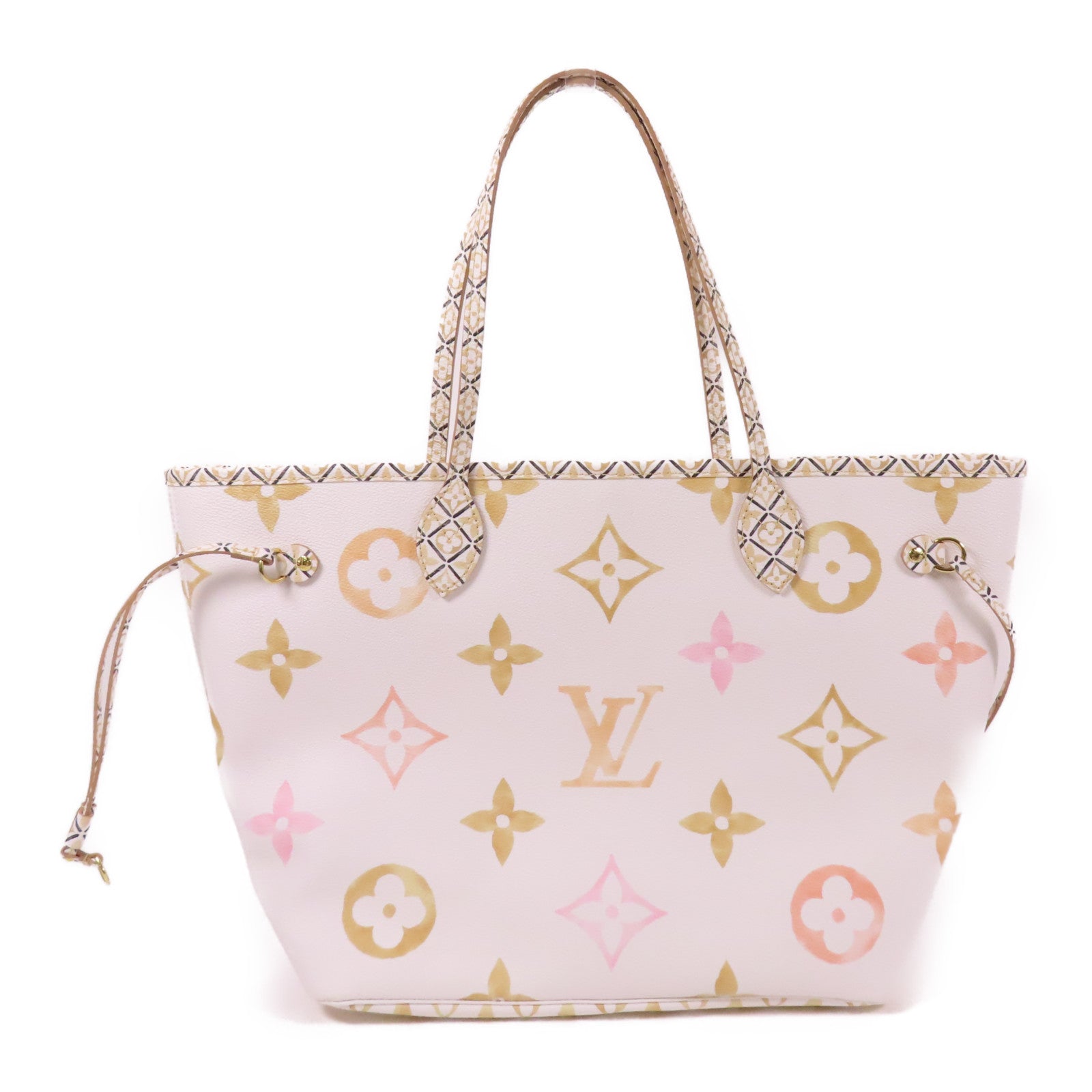 LOUIS VUITTON LV GHW Neverfull MM Tote Bag M22978 Monogram Giant White