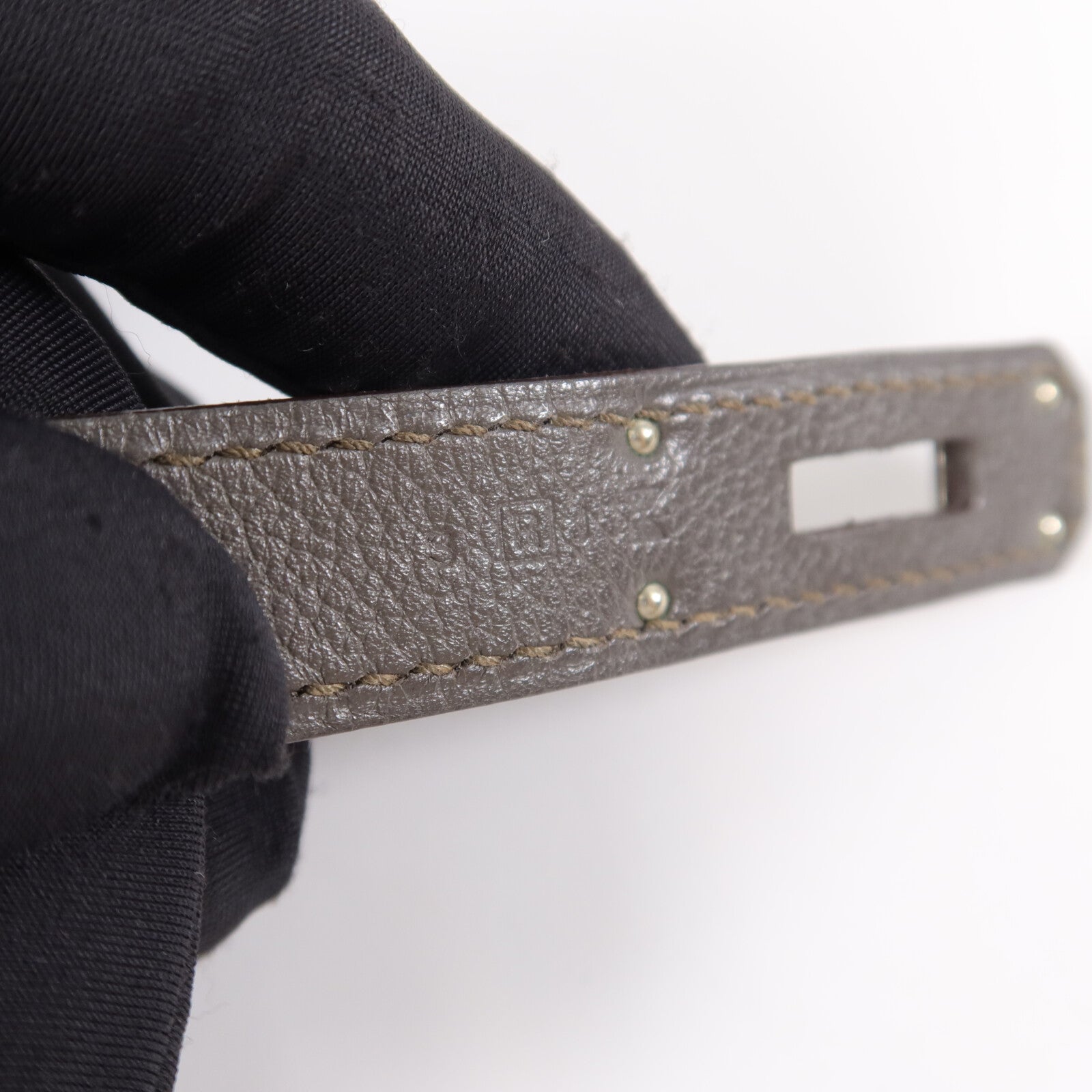HERMES Evercoler皮革Berline 28肩背袋Gray