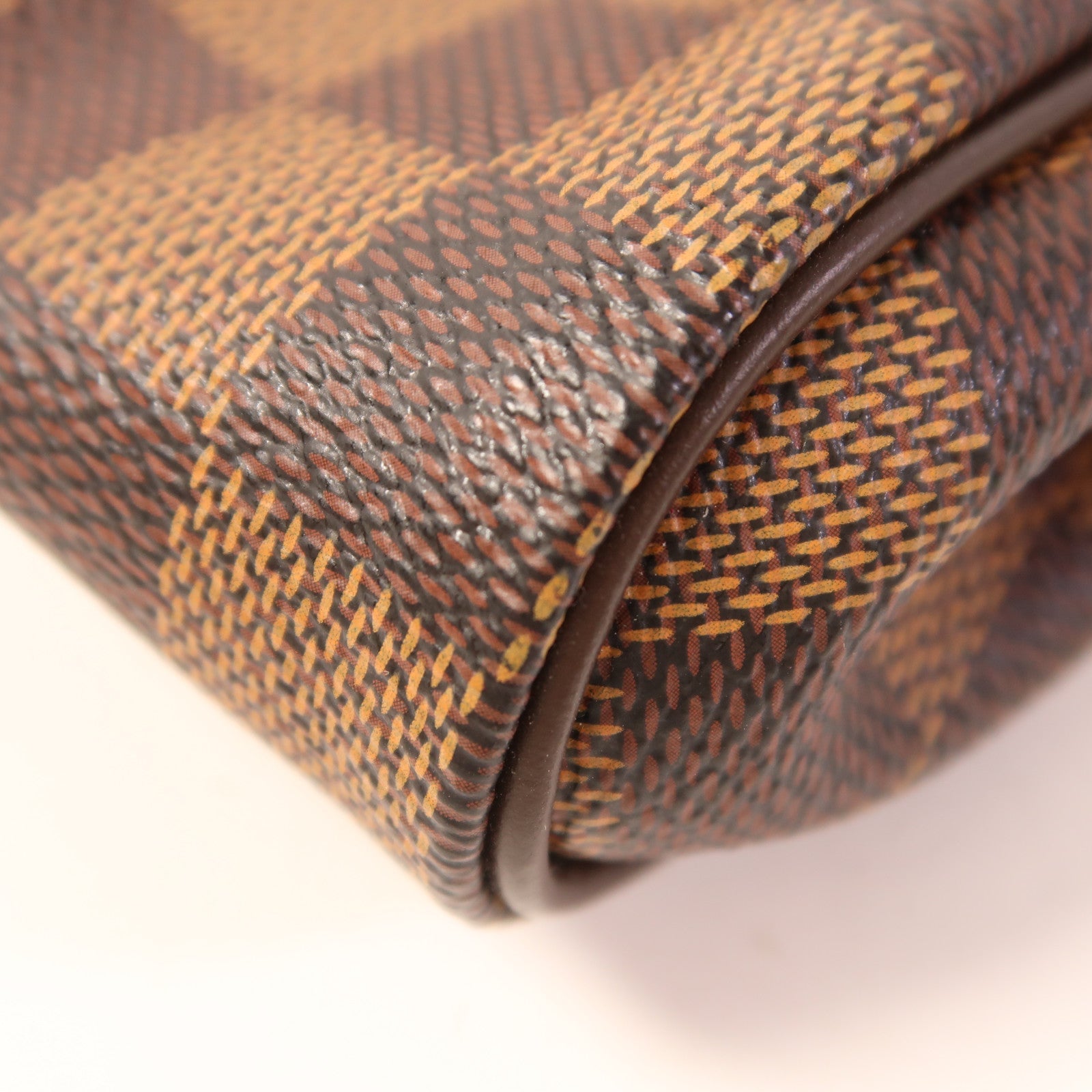 LOUIS VUITTON Damier Eva金扣手挽肩背兩用袋棕色