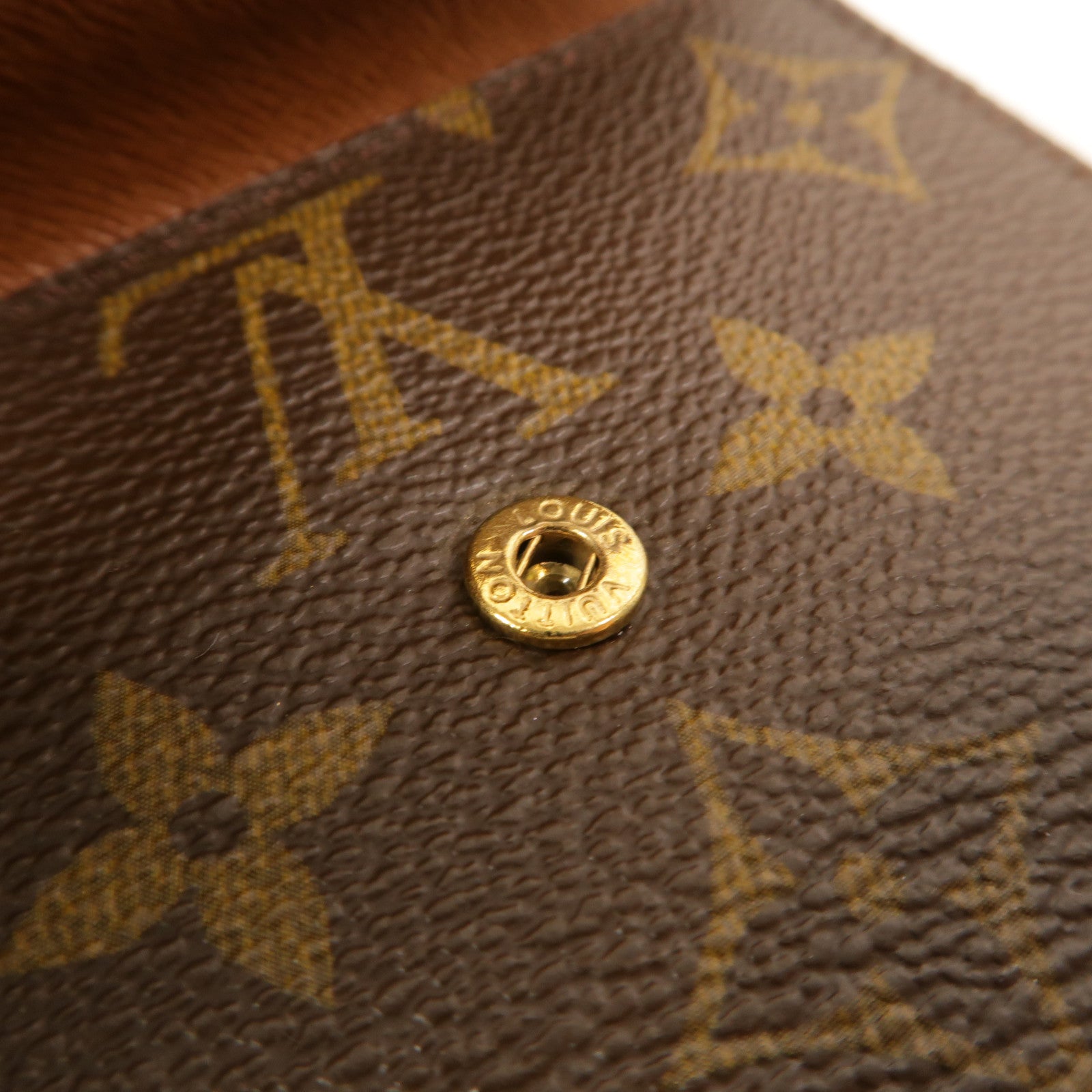 LOUIS VUITTON Monogram Portefeuille Elise Wallet金扣錢包