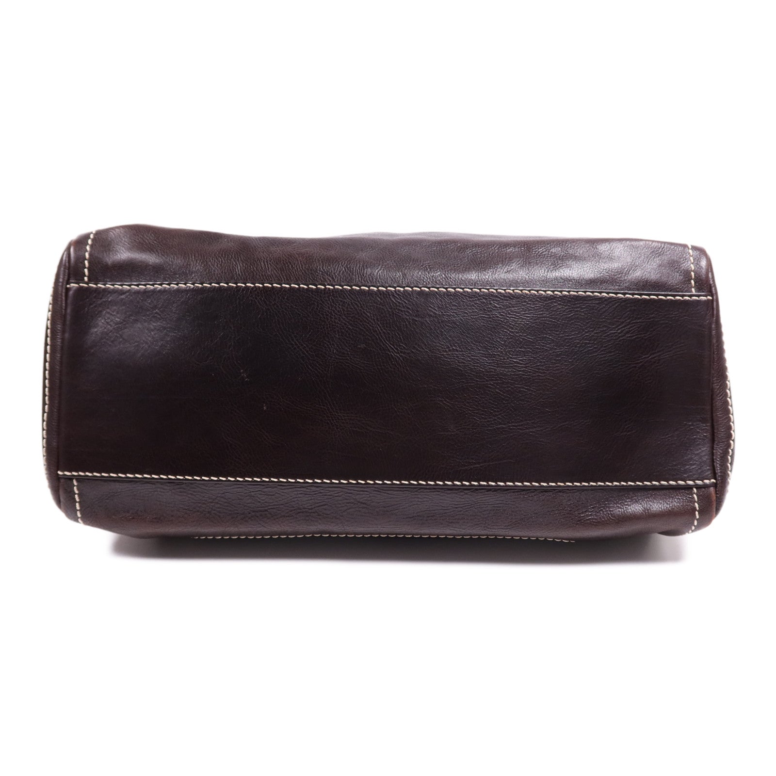 CELINE 牛皮皮革Bowling Bag金扣肩背袋