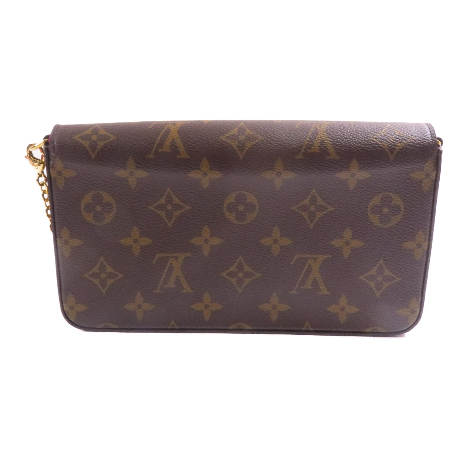 LOUIS VUITTON Monogram Pochette Felicie金扣鏈帶肩背袋