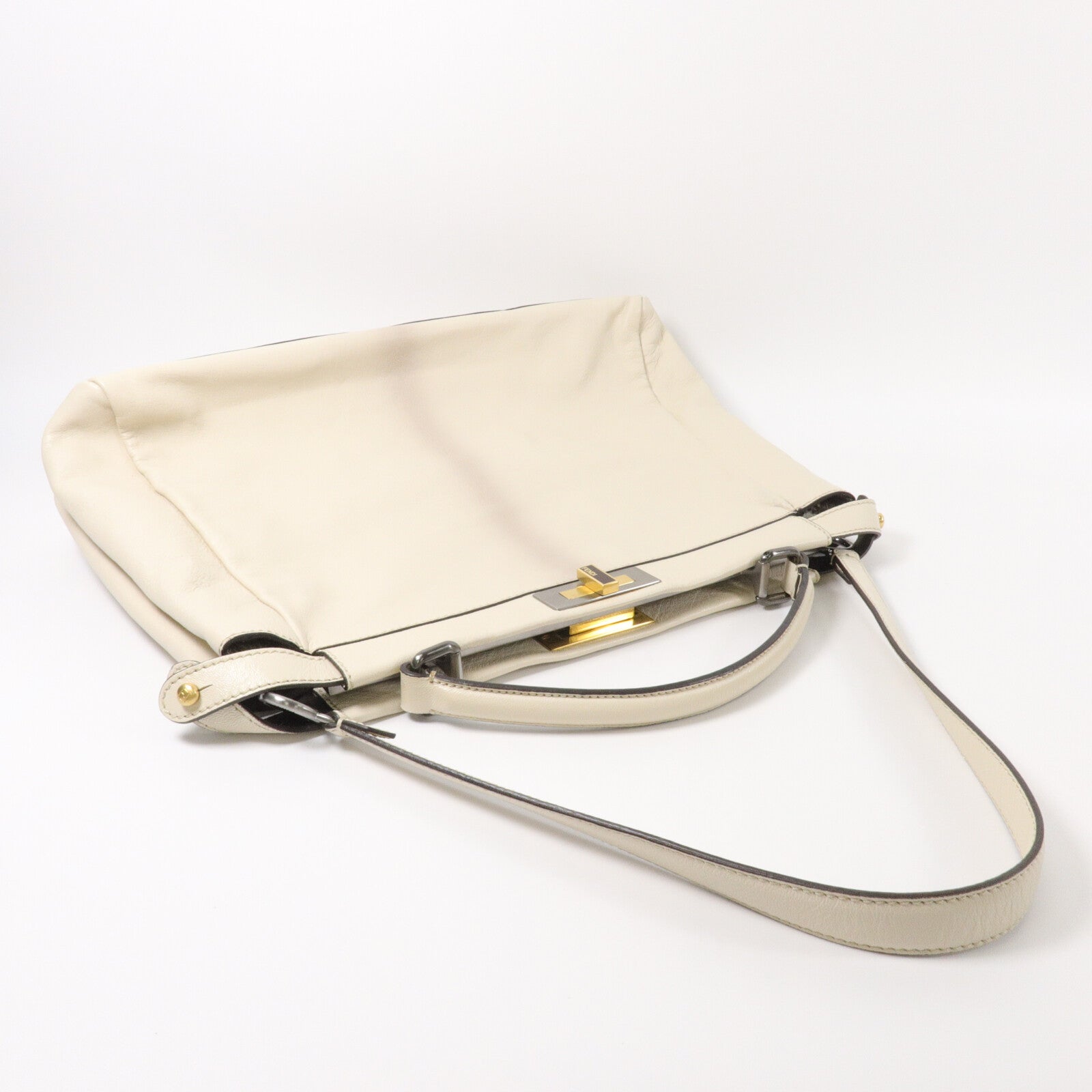 FENDI 蛇皮皮革/Ombre Leather Peekaboo Large手挽肩背兩用袋