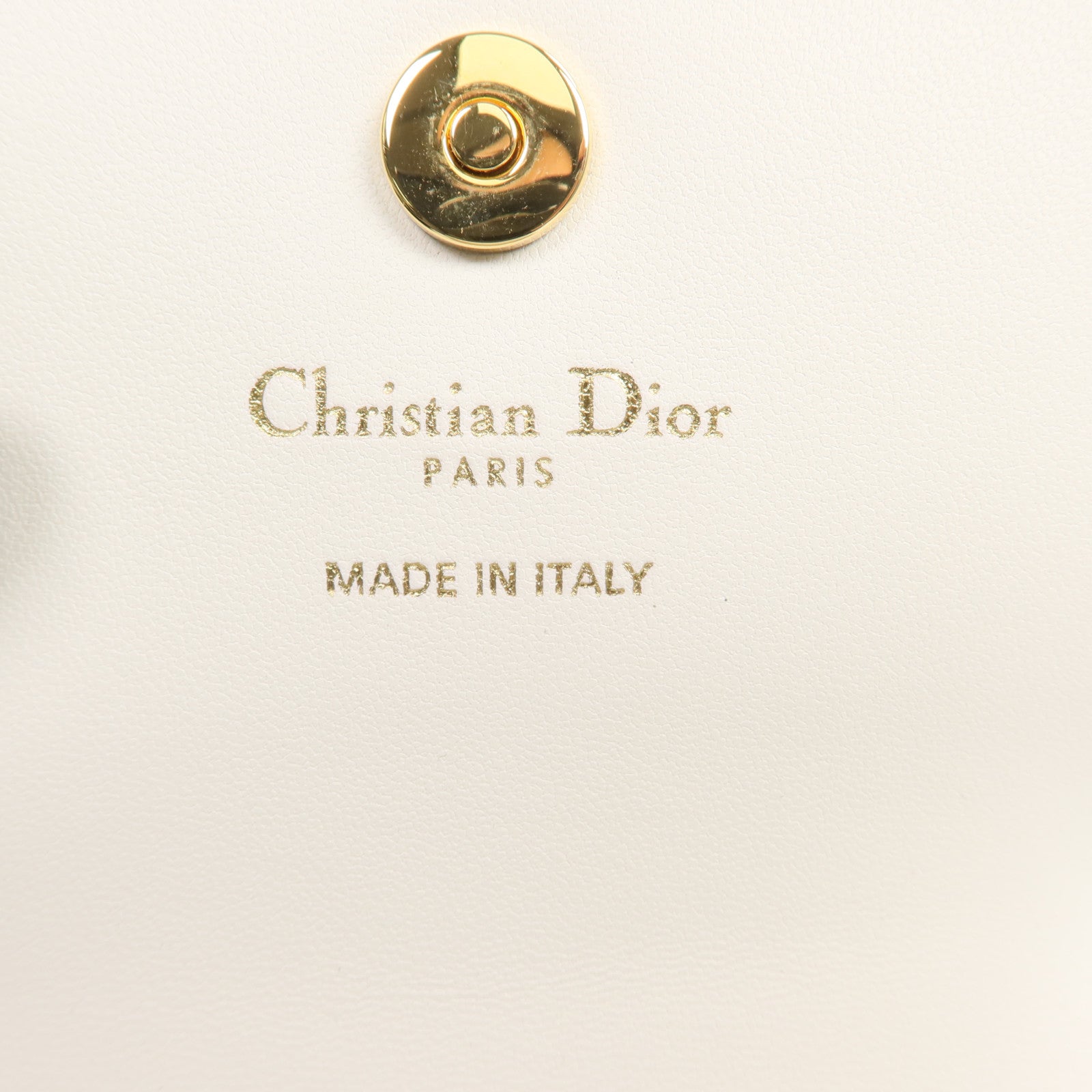 Dior 牛皮皮革Wallet金扣錢包