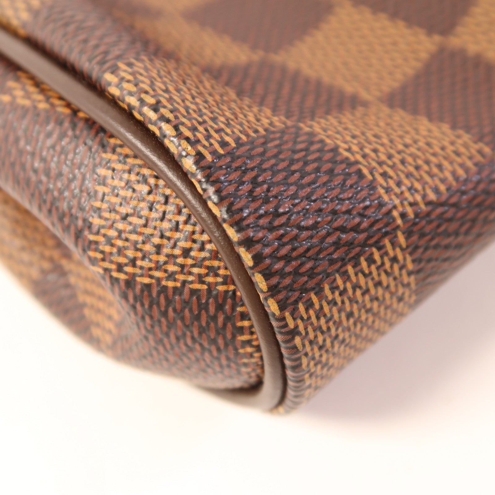 LOUIS VUITTON Damier Eva金扣手挽肩背兩用袋棕色