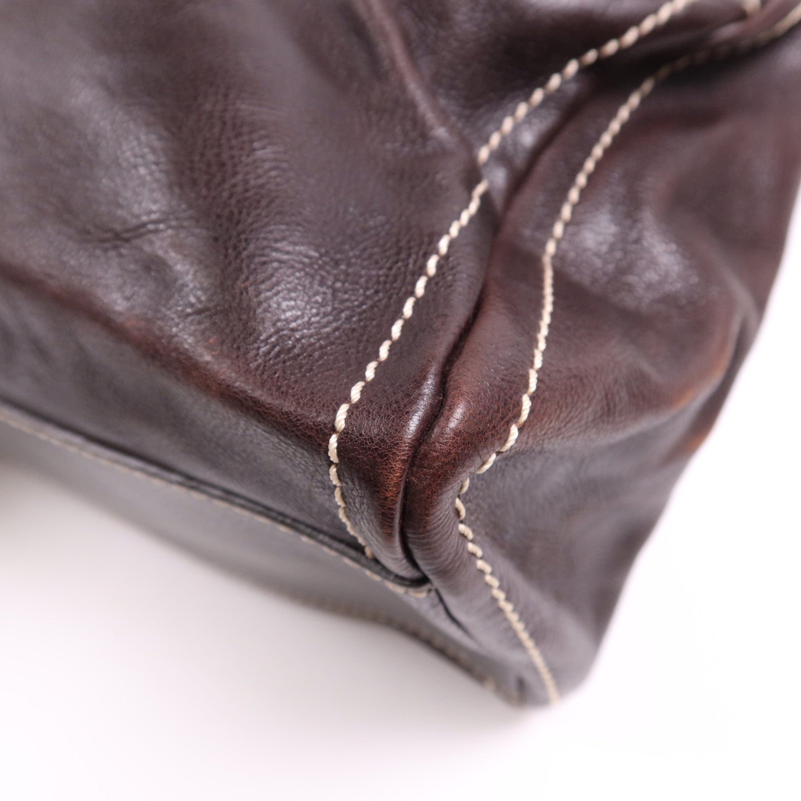 CELINE 牛皮皮革Bowling Bag金扣肩背袋