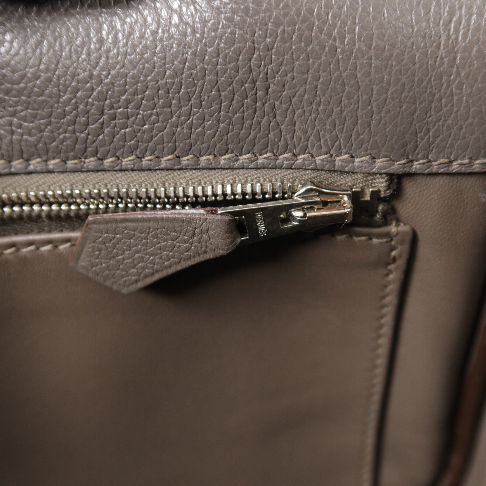 HERMES Evercoler皮革Berline 28肩背袋Gray