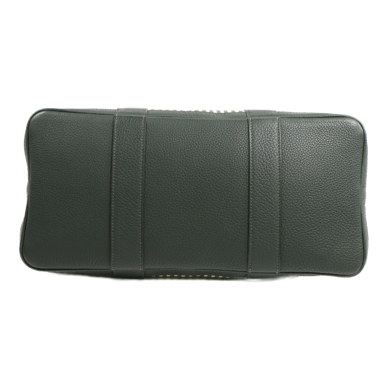 HERMES 帆布Garden Party Pocket 36手挽肩背兩用袋Vert Anglais/Vert Fo