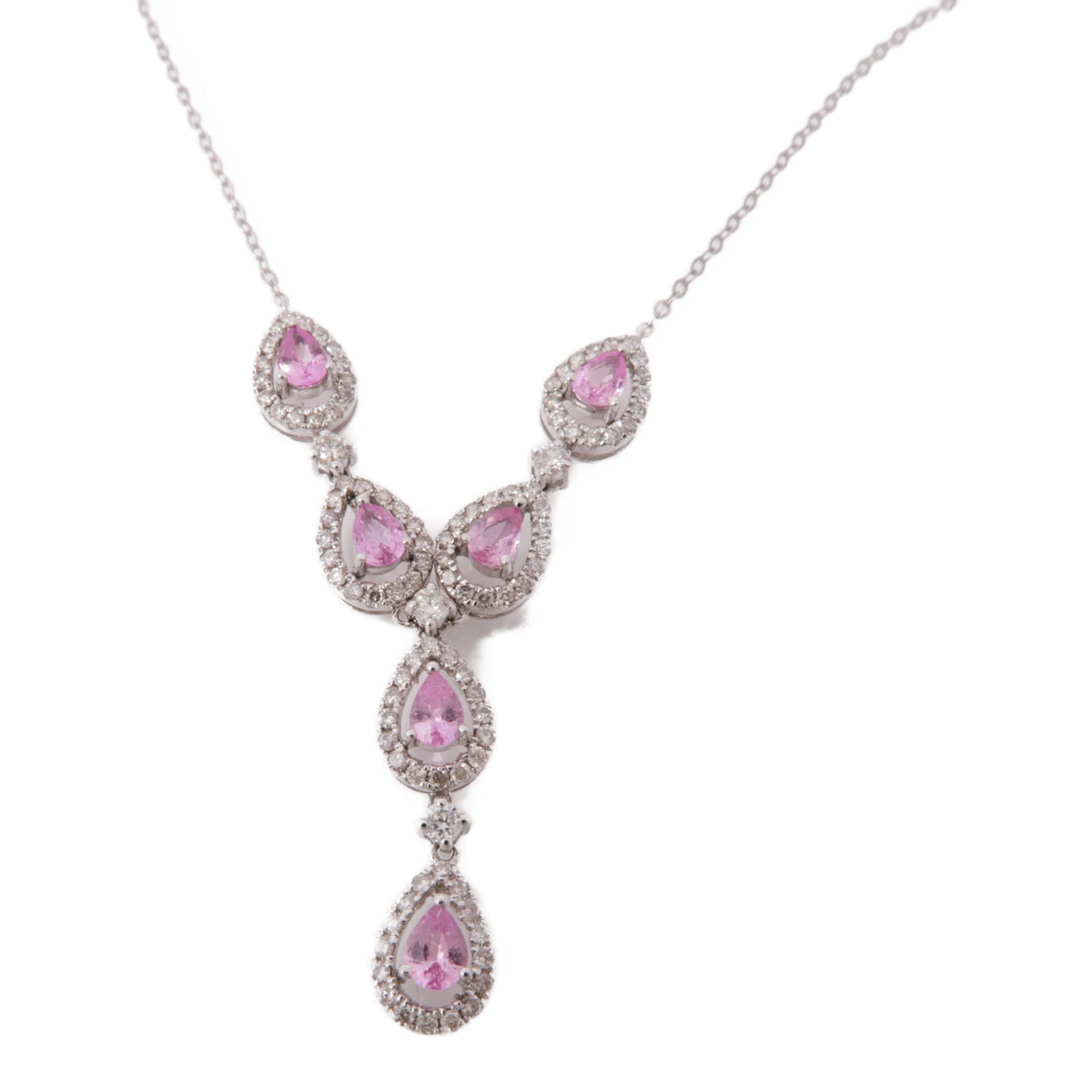 JEWELRY 18K白金Diamond Necklace鑽石項鍊