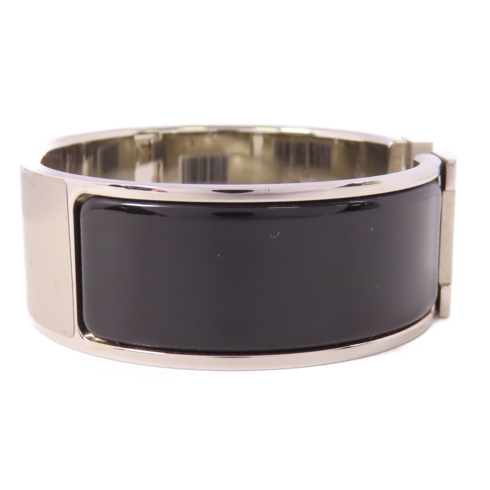 HERMES 金屬/琺瑯Clic Clac H手鐲Noir