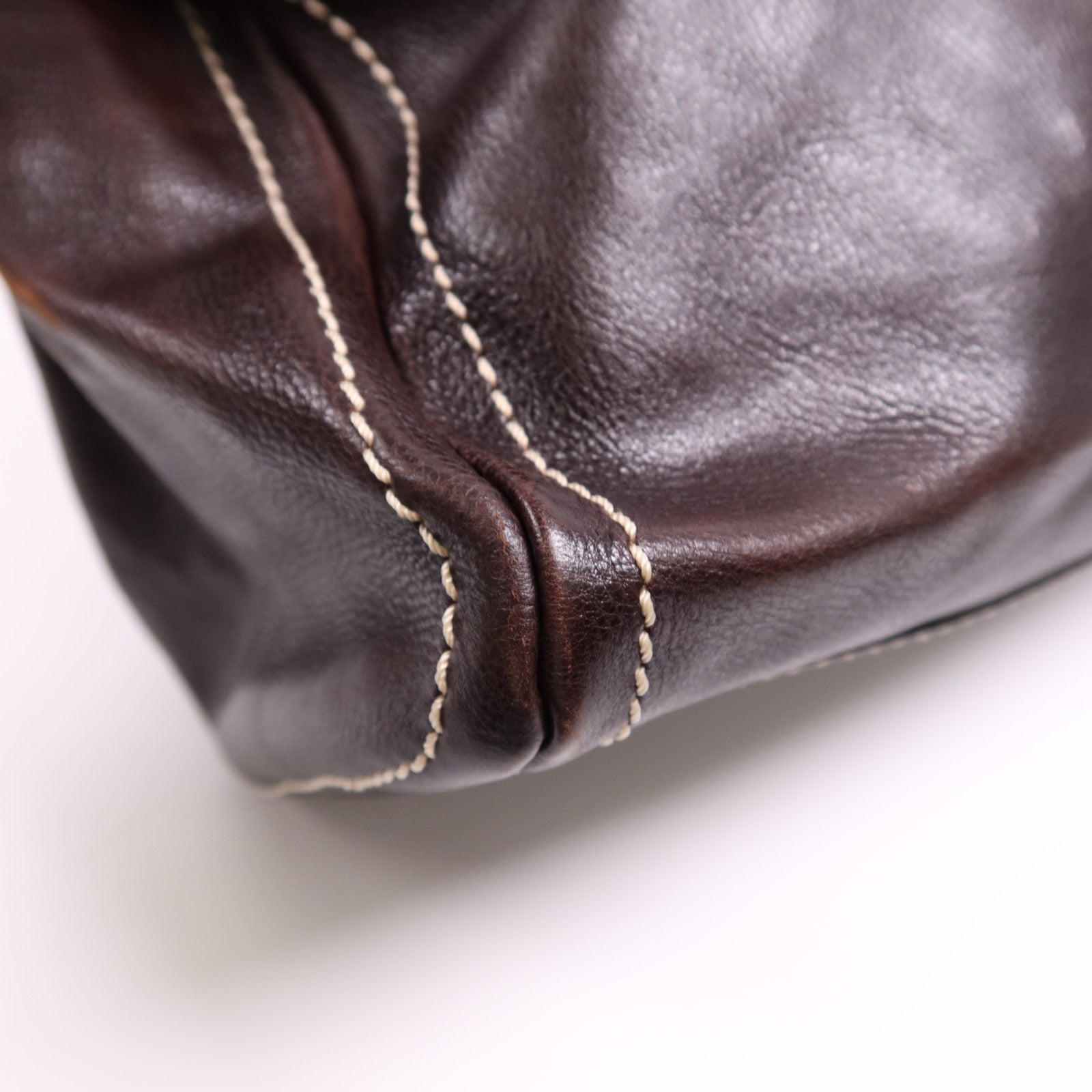 CELINE 牛皮皮革Bowling Bag金扣肩背袋