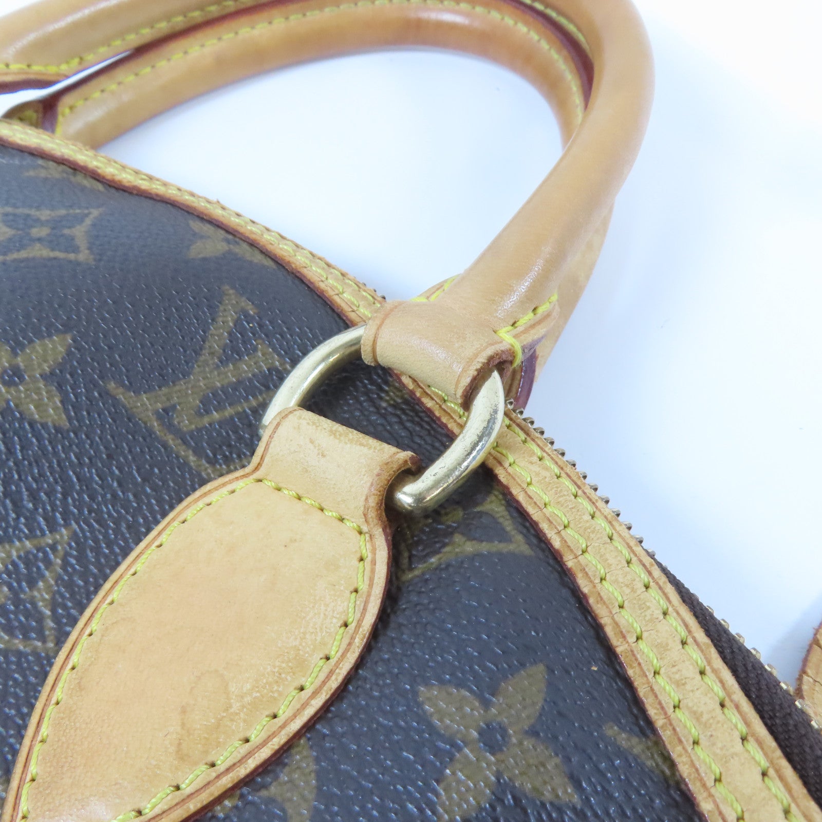 LOUIS VUITTON Monogram Lockit金扣手挽袋啡色