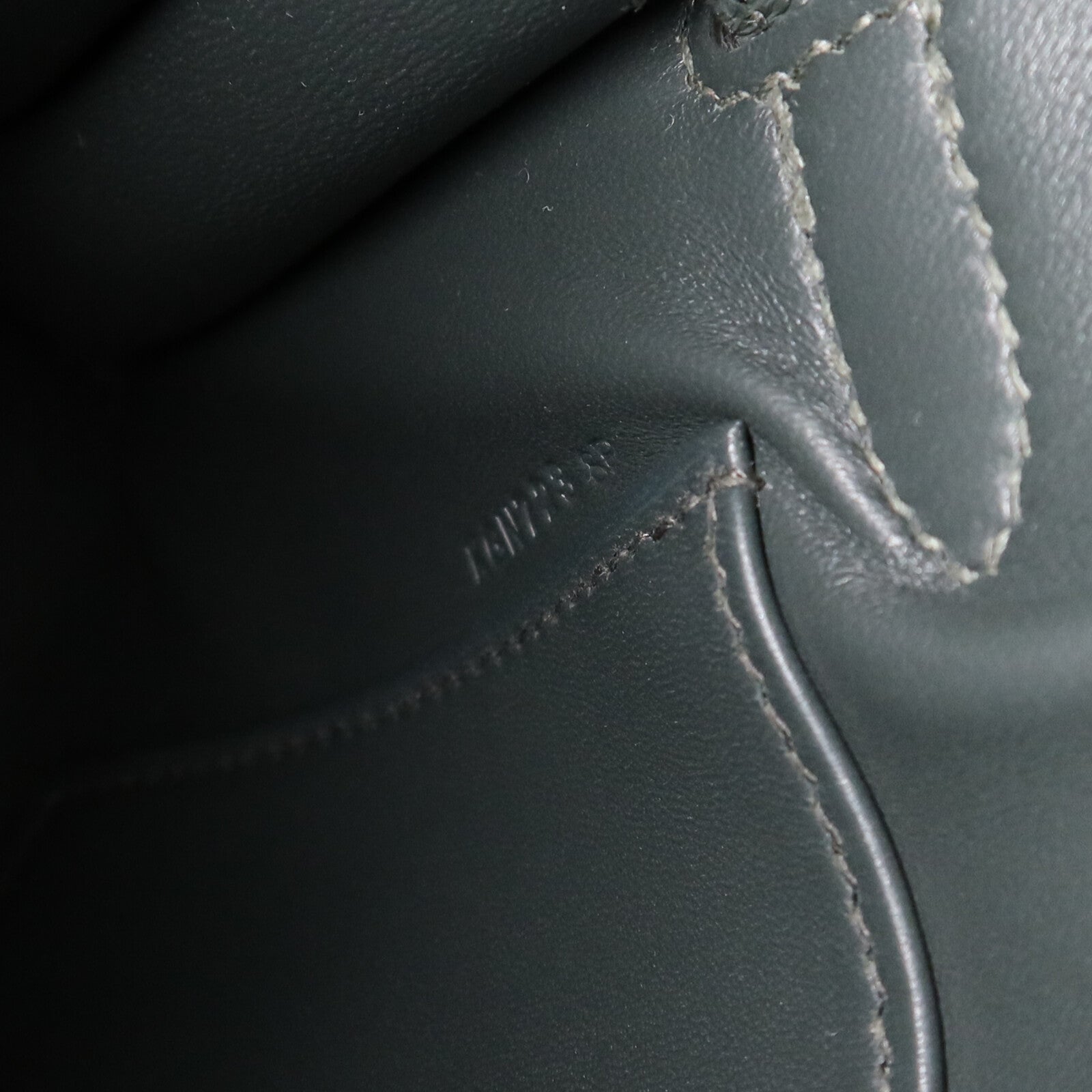 HERMES Epsom皮革Kelly Elan肩背袋Vert Mangrove