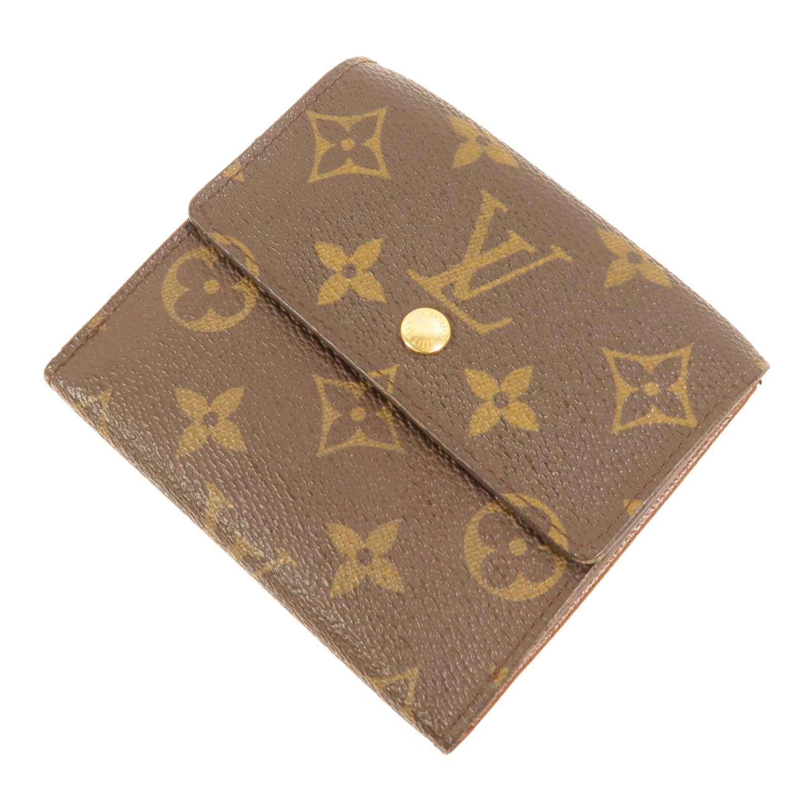 LOUIS VUITTON Monogram Portefeuille Elise Wallet金扣錢包
