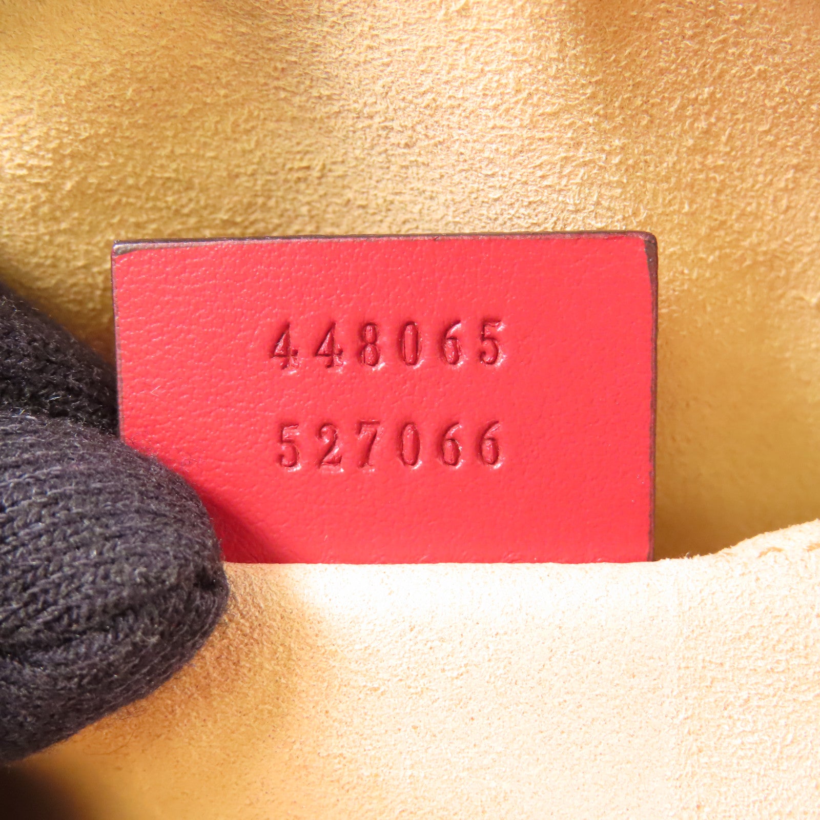 GUCCI GG GHW GG Marmont Mini Shoulder Bag 448065 Calfskin Leather Red