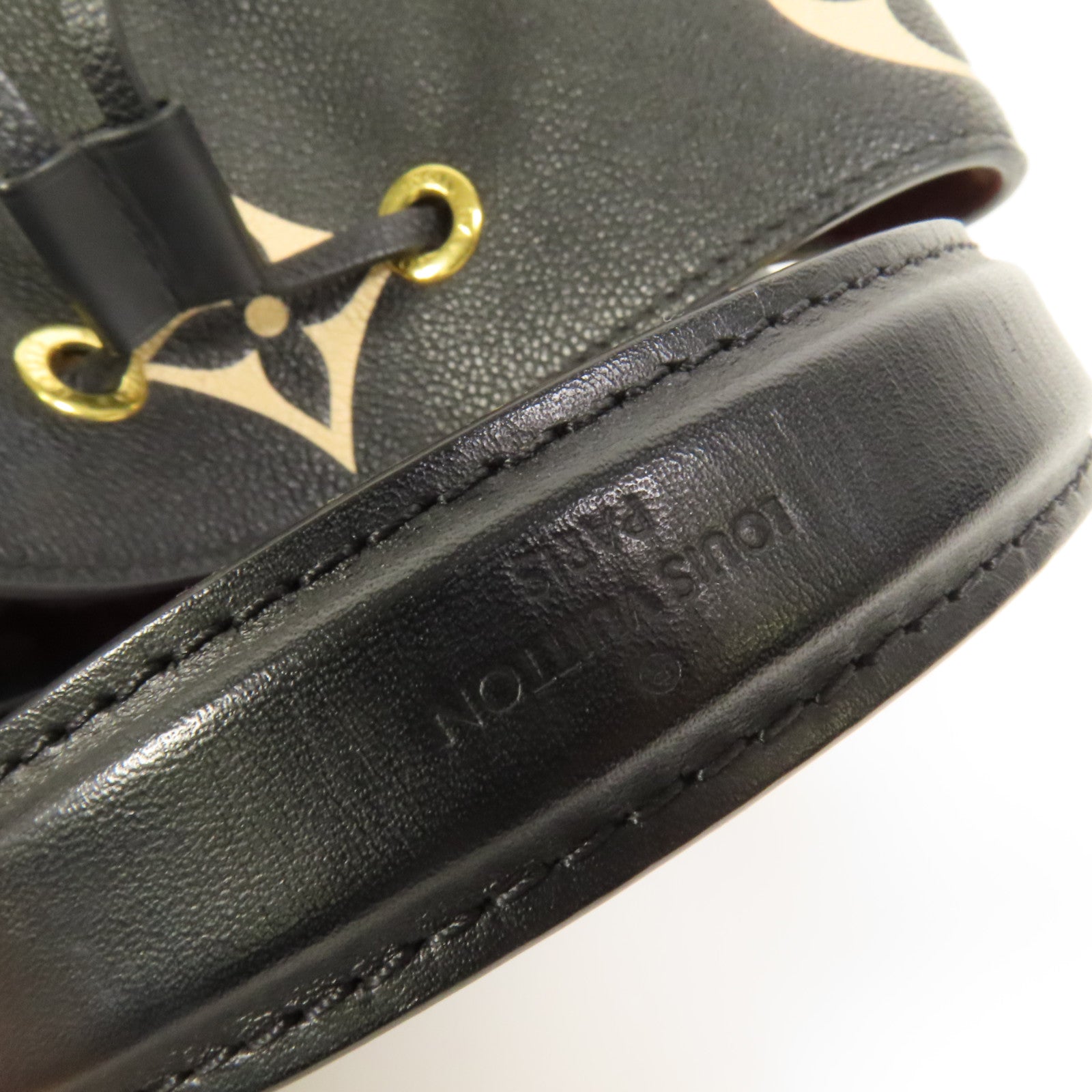 LOUIS VUITTON Monogram Empreinte Bicolor Neo Noe MM金扣手挽肩背兩用袋