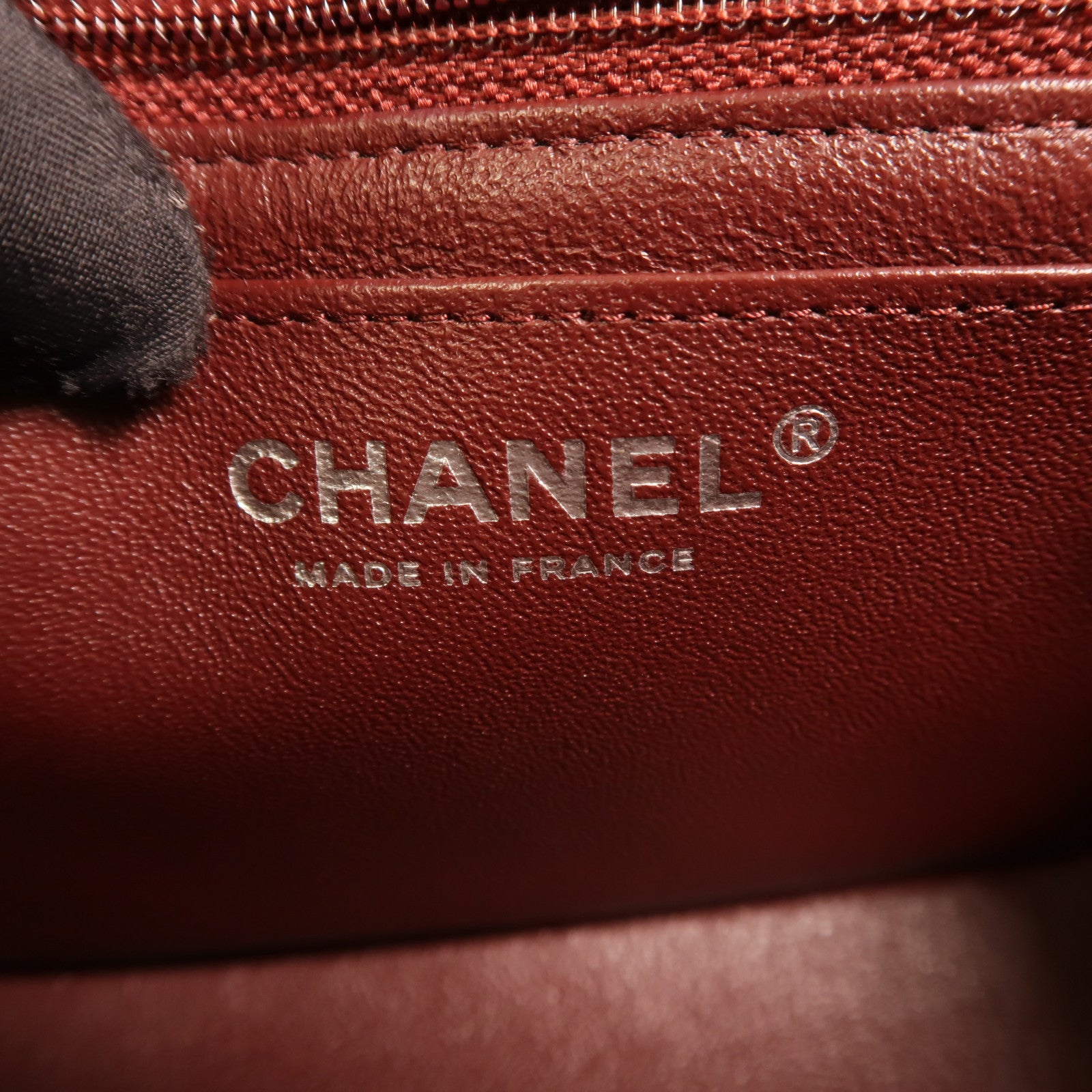 CHANEL 羊皮皮革Mini Classic 17銀扣鏈帶肩背袋