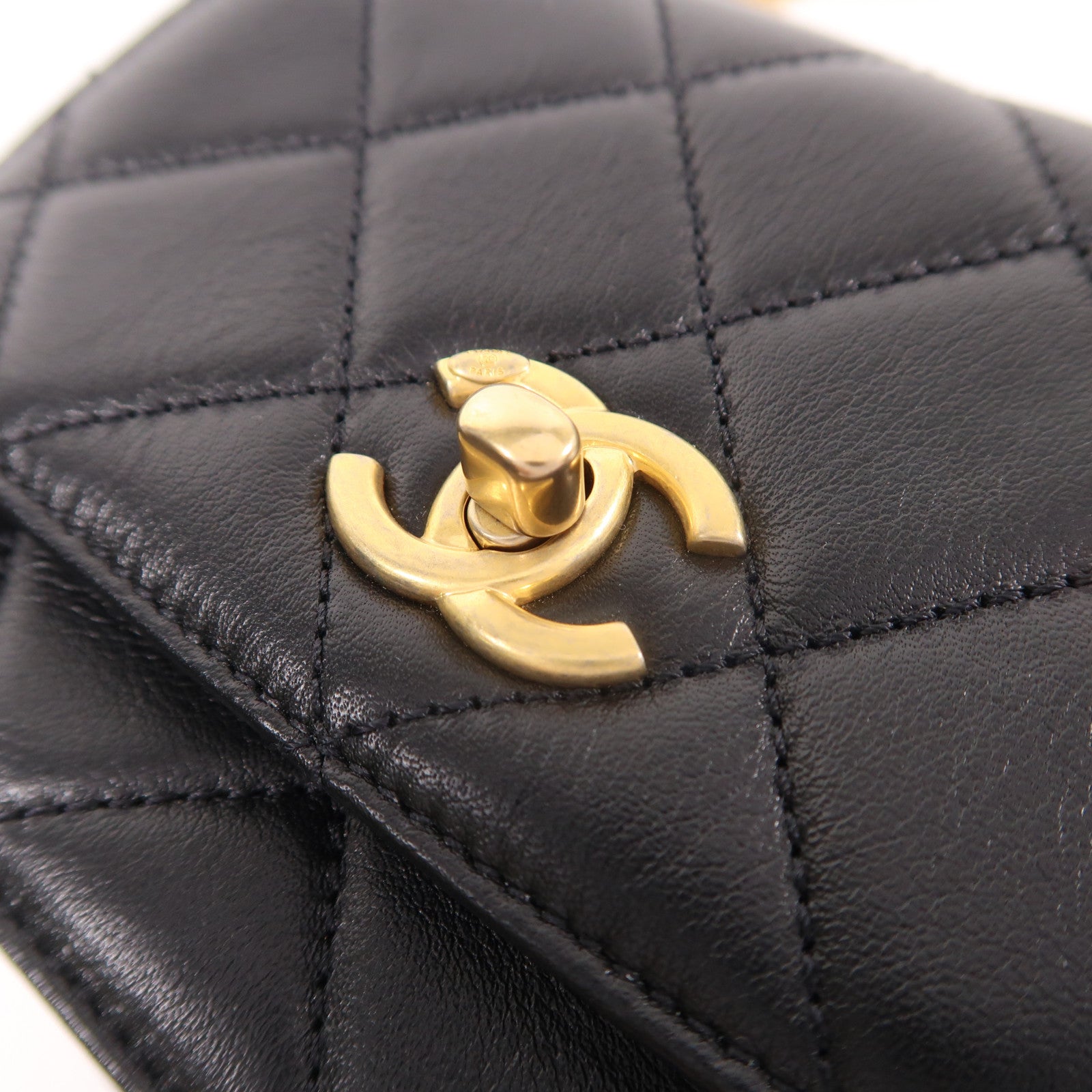 CHANEL 牛皮皮革Shoulder Bag鏈帶肩背袋