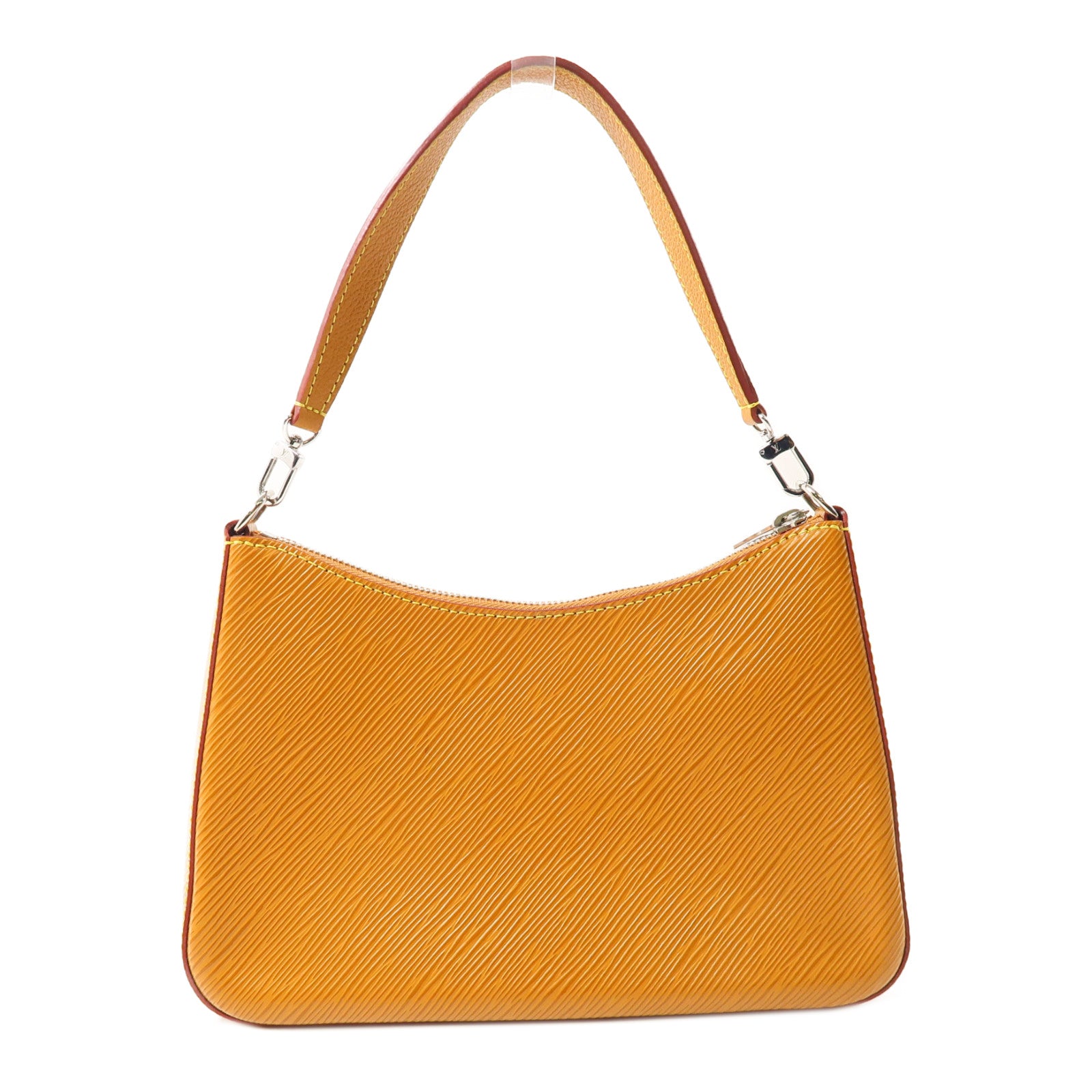 LOUIS VUITTON Epi Marelle銀扣手挽肩背兩用袋橙色