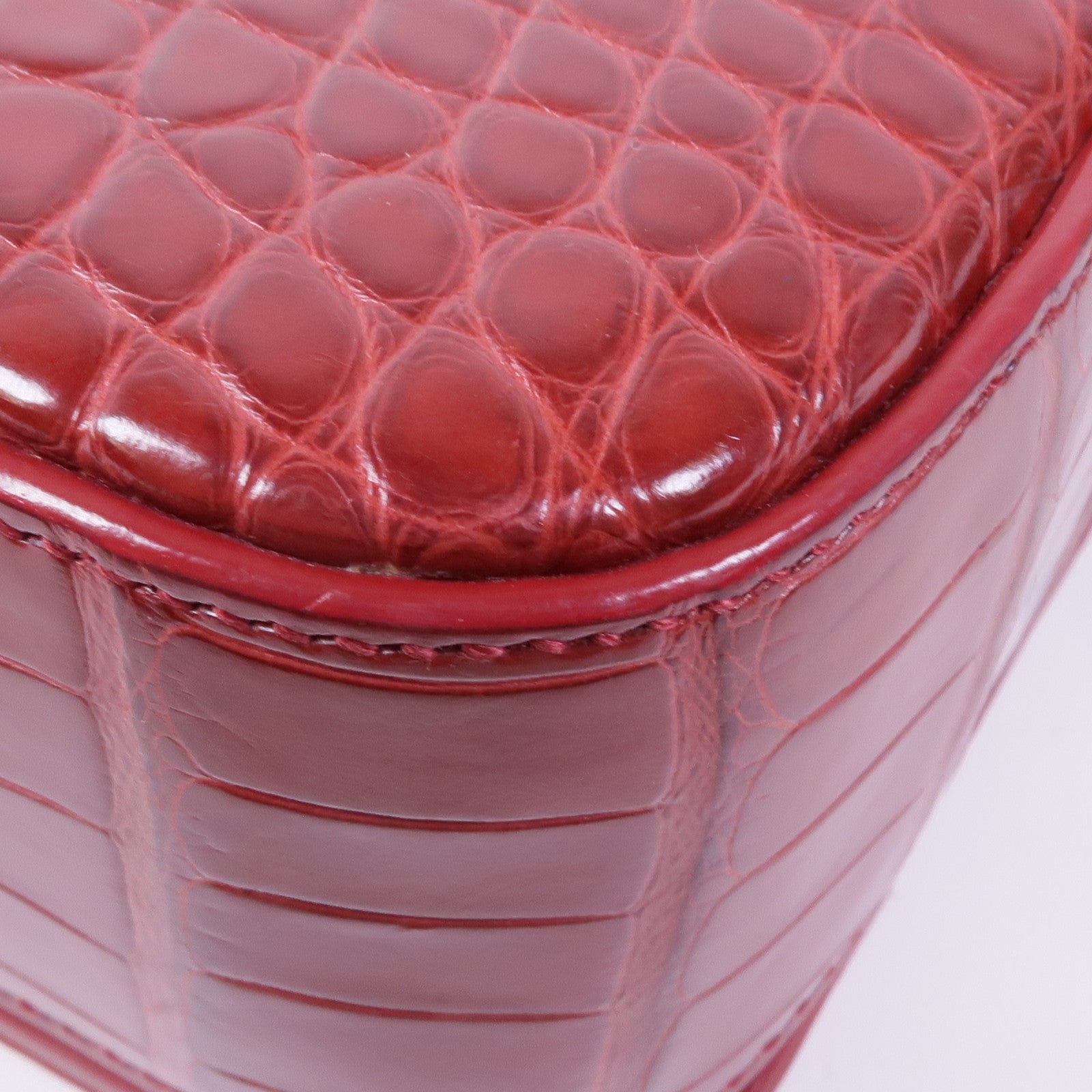 SAINT LAURENT 鱷魚皮革Classic Universite金扣肩背袋