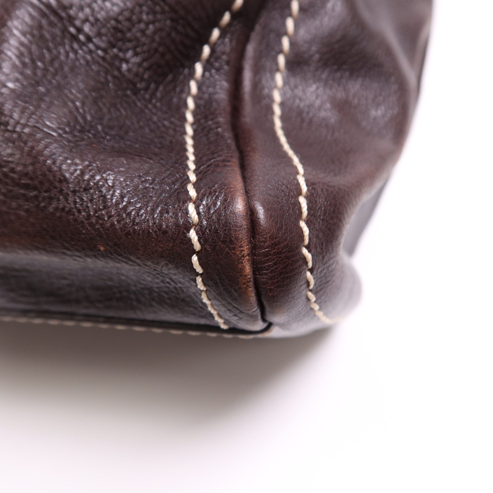 CELINE 牛皮皮革Bowling Bag金扣肩背袋