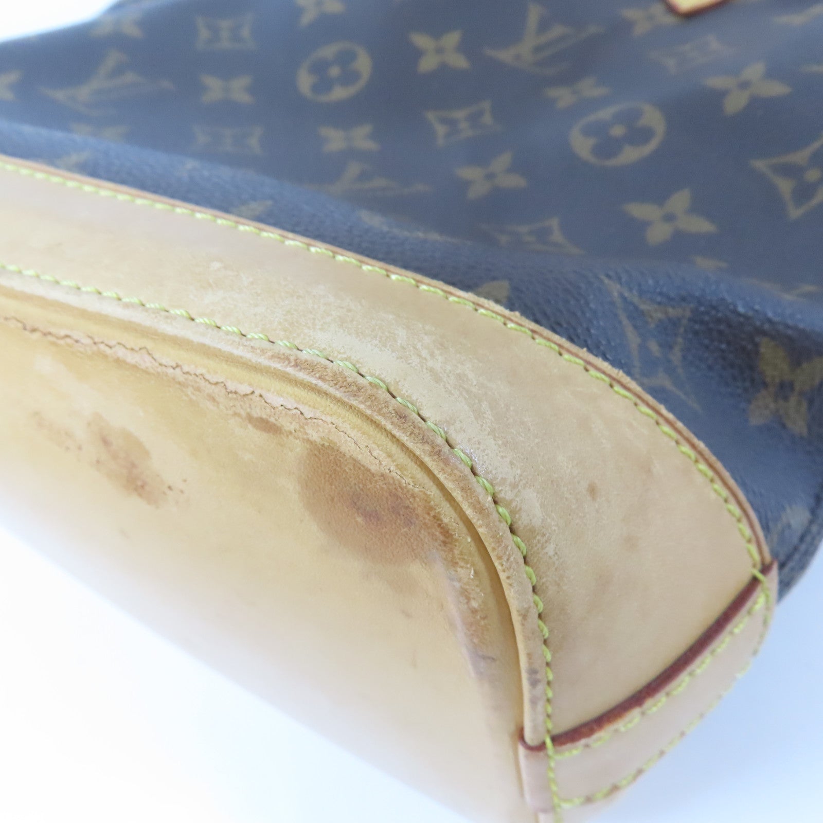 LOUIS VUITTON Monogram Lockit金扣手挽袋啡色