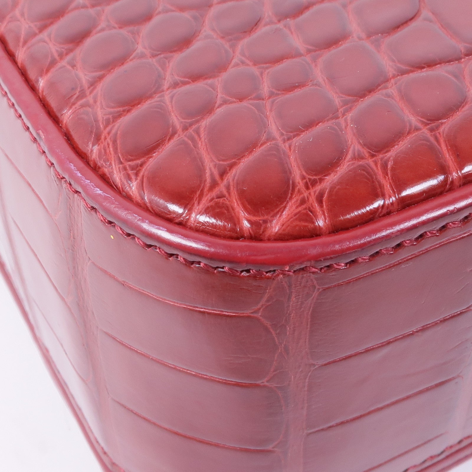 SAINT LAURENT 鱷魚皮革Classic Universite金扣肩背袋