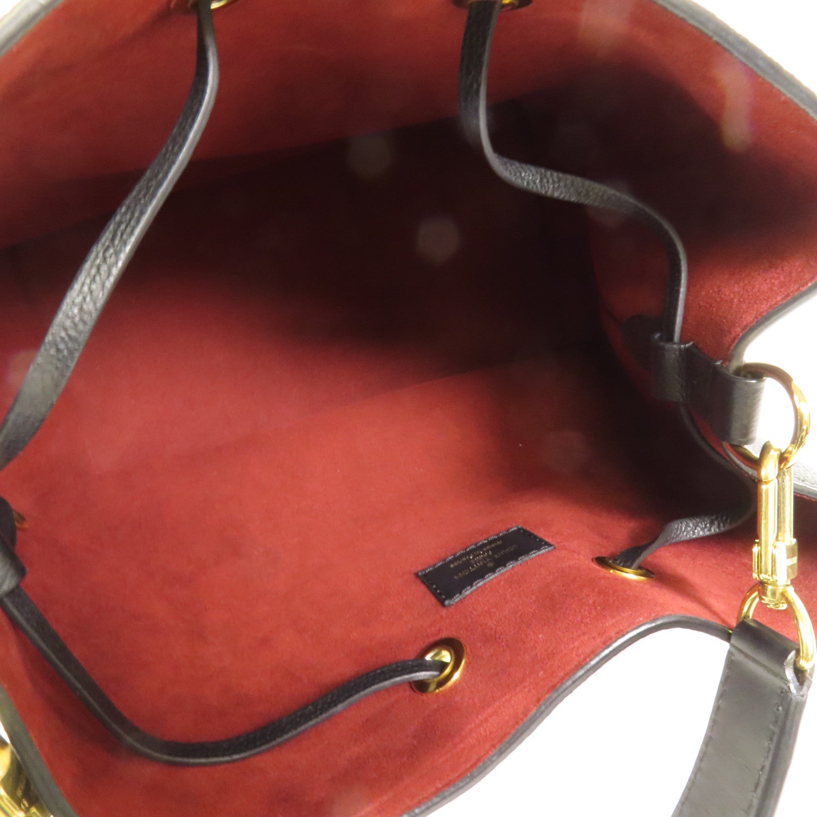 LOUIS VUITTON Monogram Empreinte Bicolor Neo Noe MM金扣手挽肩背兩用袋