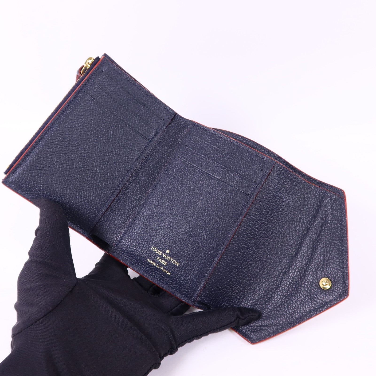 LOUIS VUITTON Monogram Empreinte Victorine金扣錢包