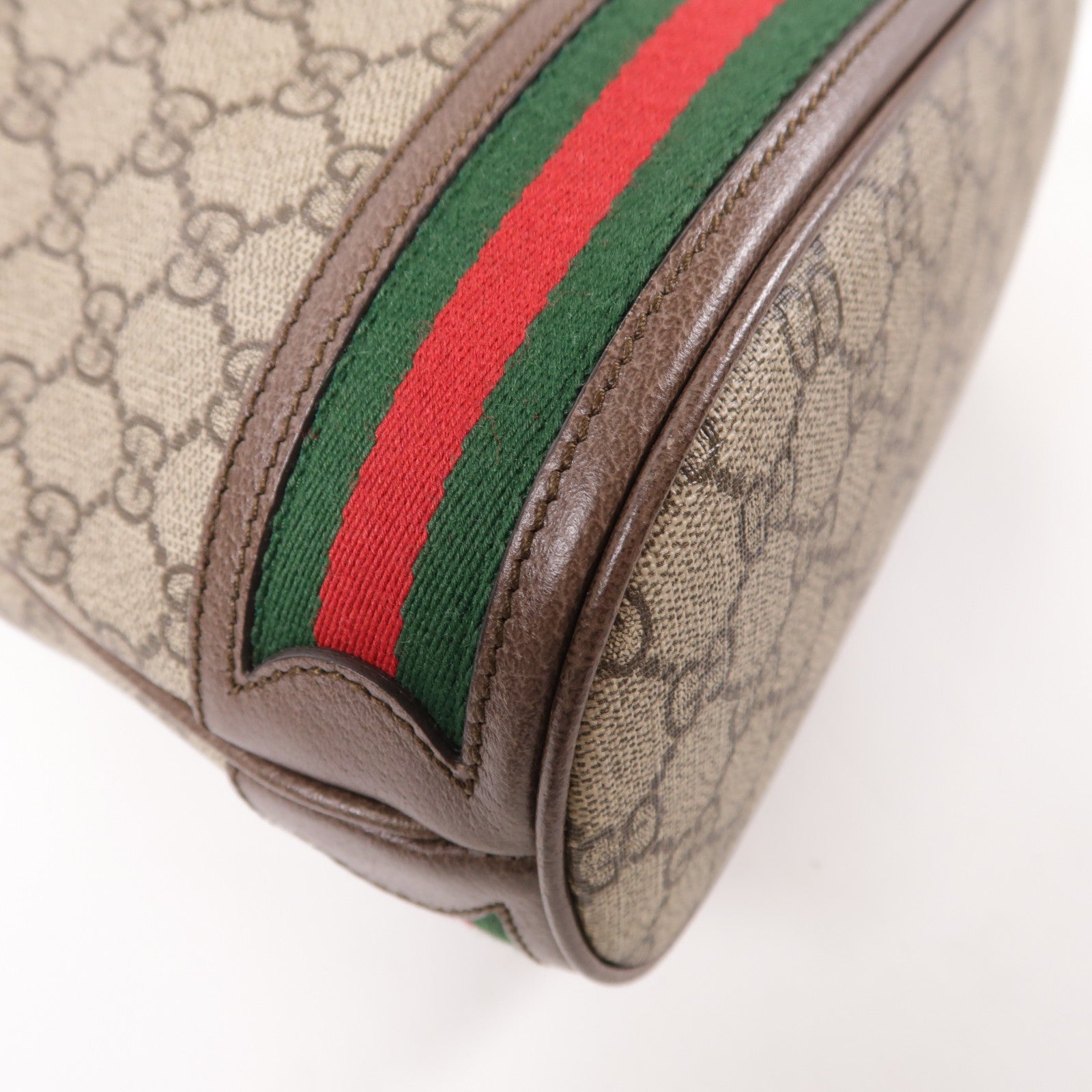 GUCCI 塗層帆布Shoulder Bag金扣肩背袋