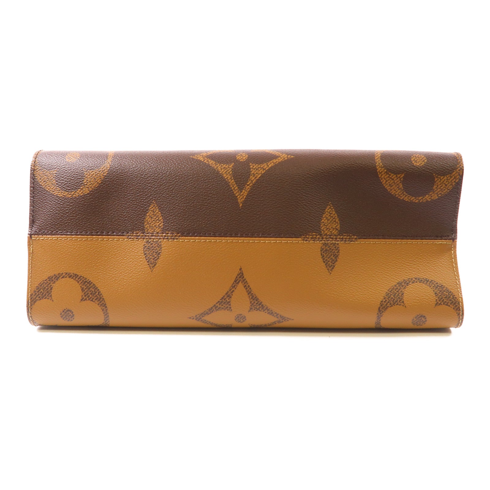 LOUIS VUITTON Monogram Giant On The Go MM金扣手挽肩背兩用袋